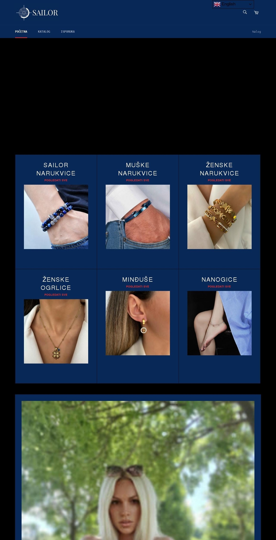 sailorjewelry.com shopify website screenshot