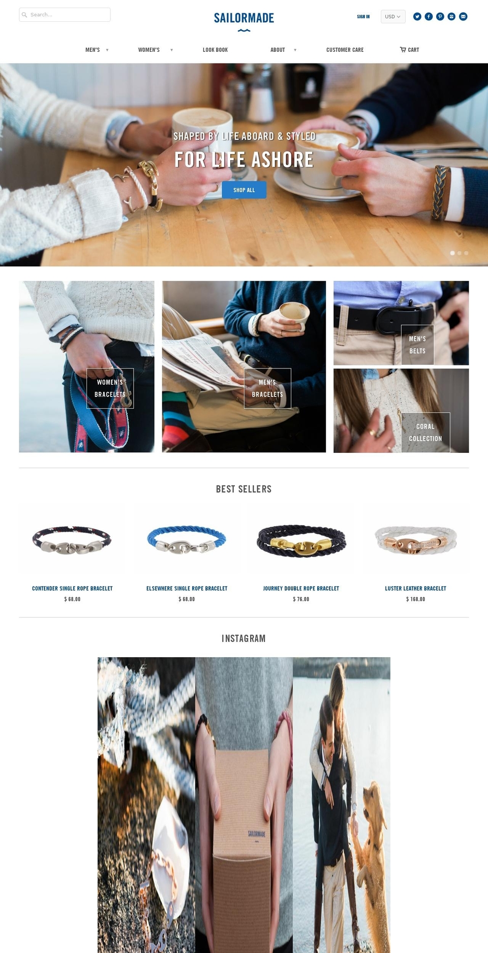 sailormadeusa.com shopify website screenshot