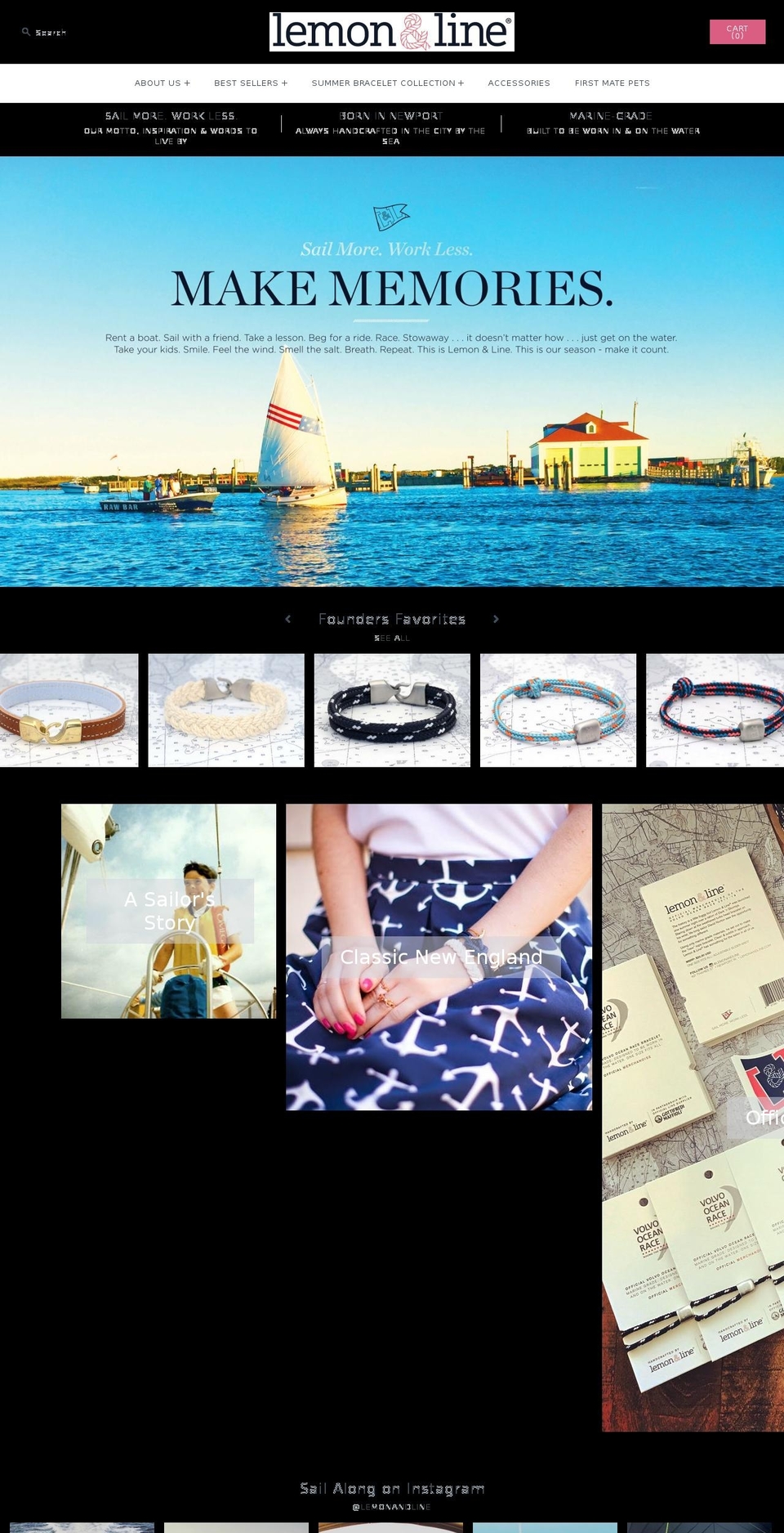 Spring 2017 Shopify theme site example sailorsbracelet.com