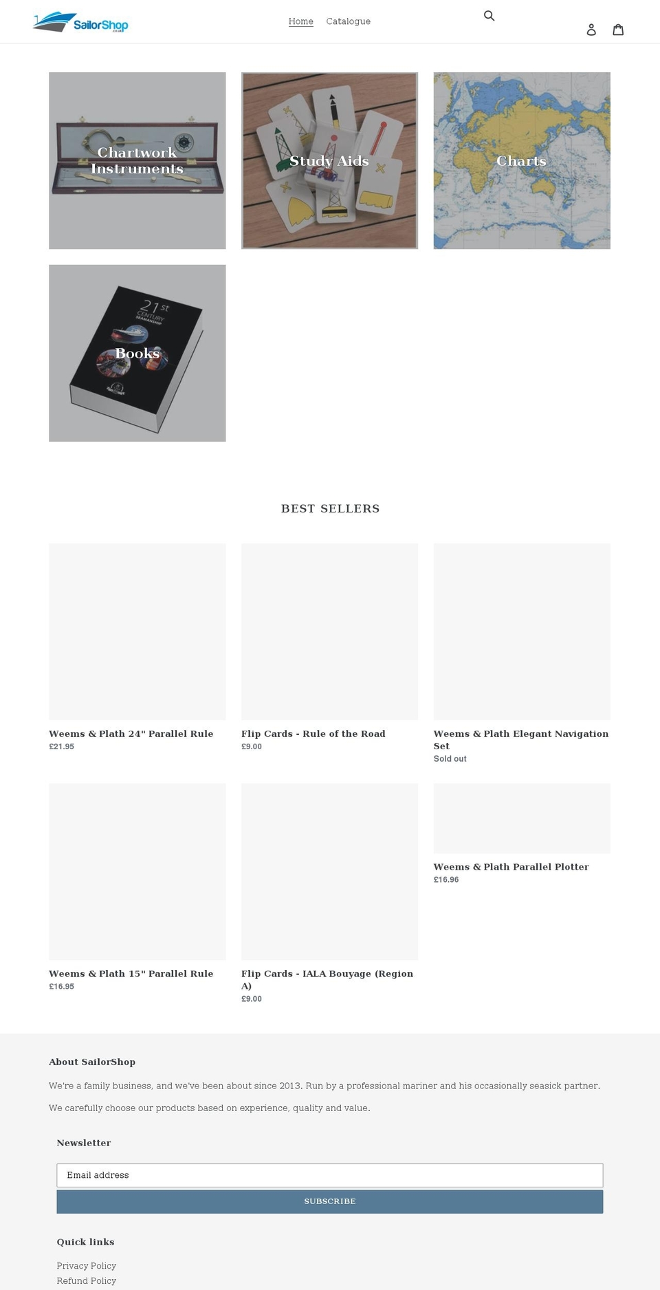 sailorshop.co.uk shopify website screenshot