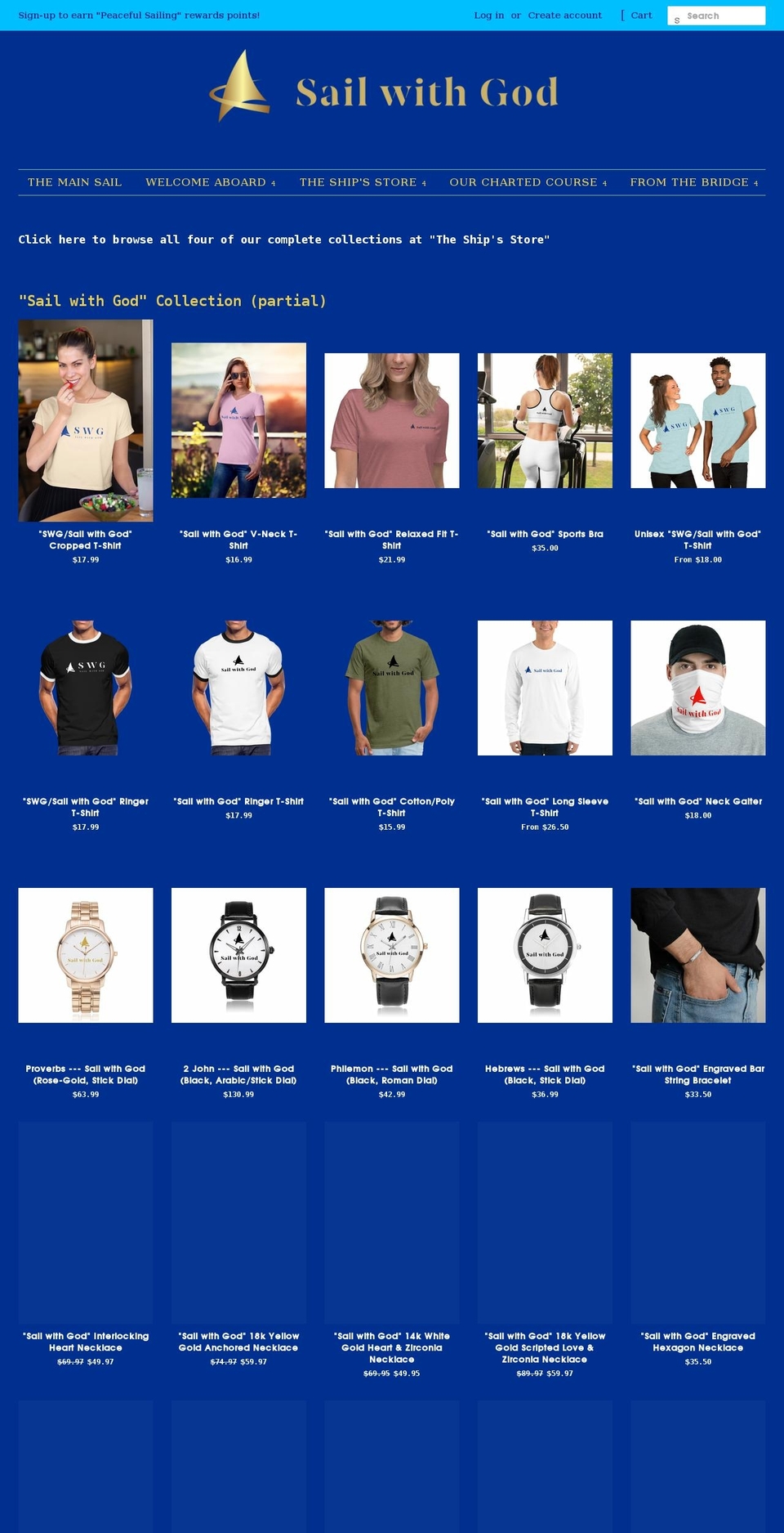 sailwithgod.com shopify website screenshot