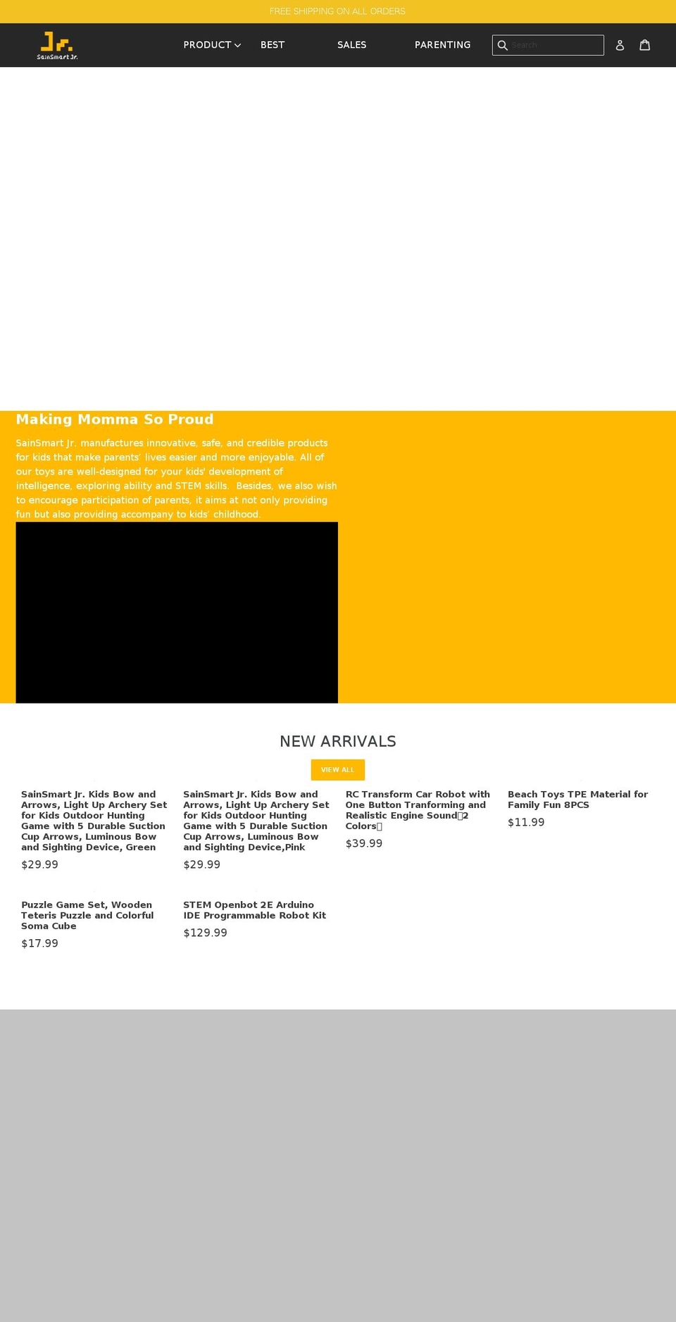 sainsmartjr.myshopify.com — Shopify storefront screenshot