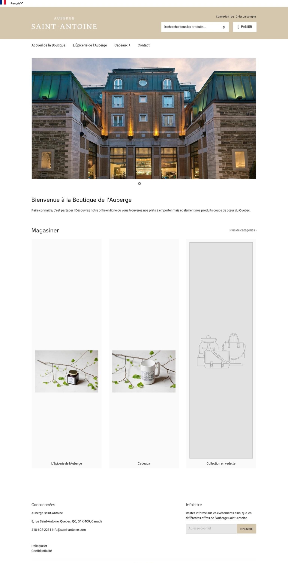 saint-antoine-boutique.com shopify website screenshot