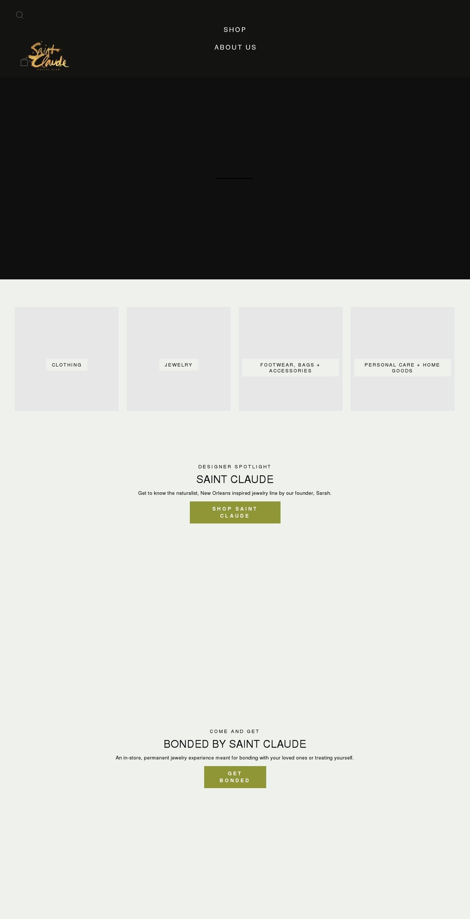 saint-claude-social-club.myshopify.com shopify website screenshot