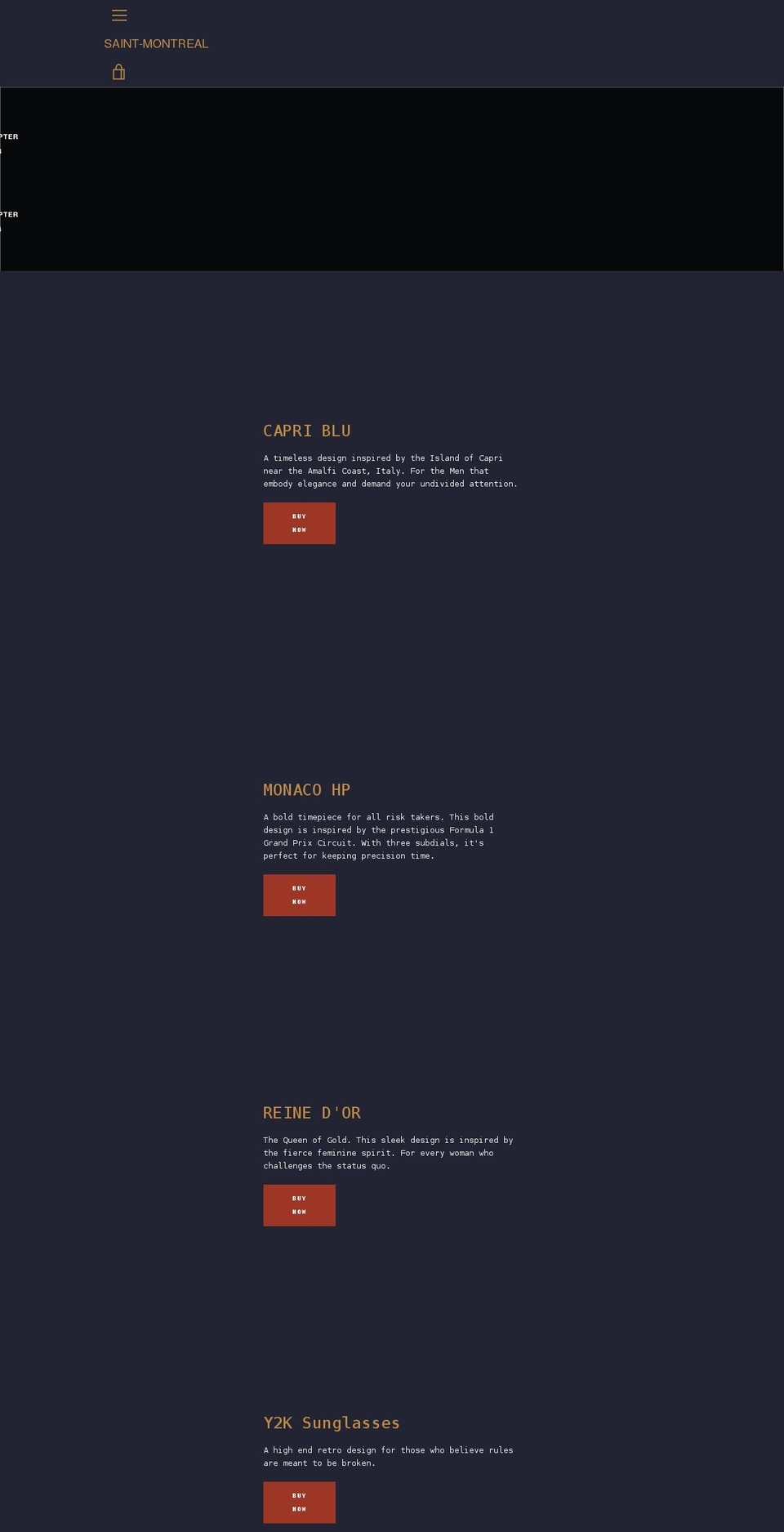 saint-montreal.com shopify website screenshot