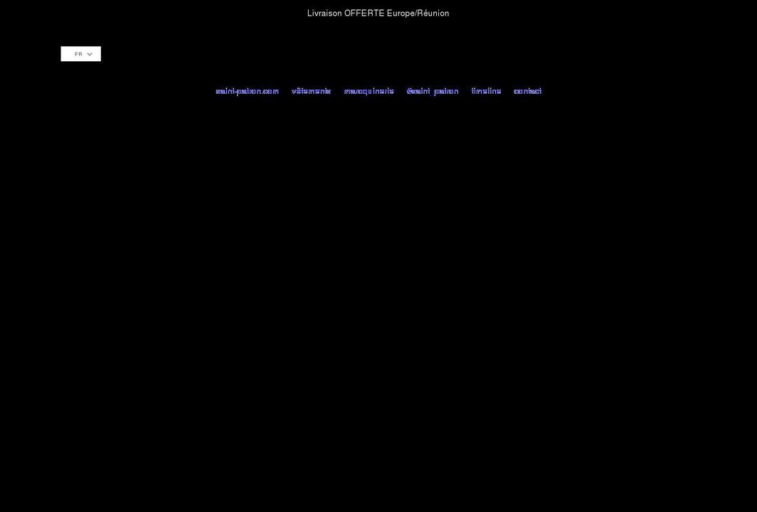 saint-patron.com shopify website screenshot