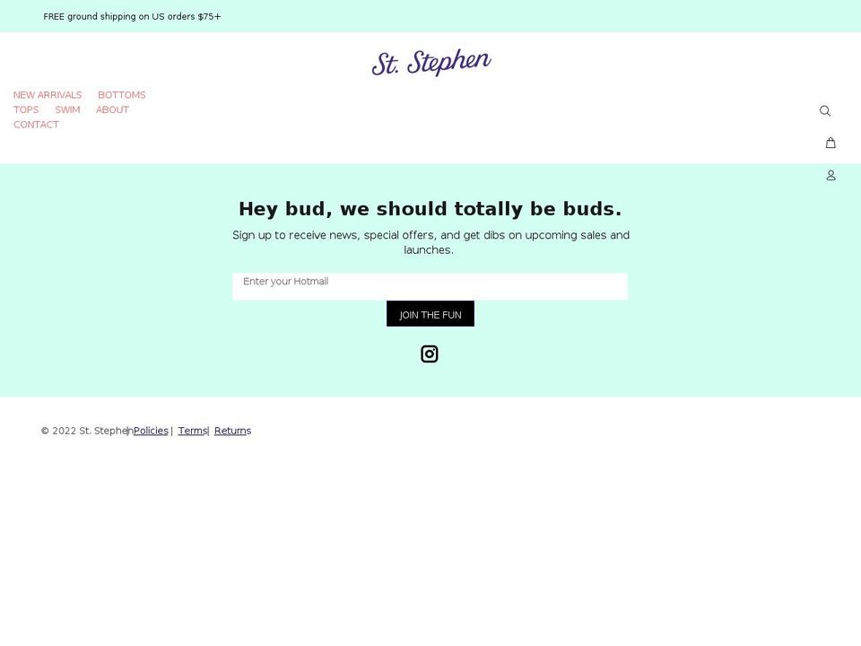 saint-stephen.com shopify website screenshot
