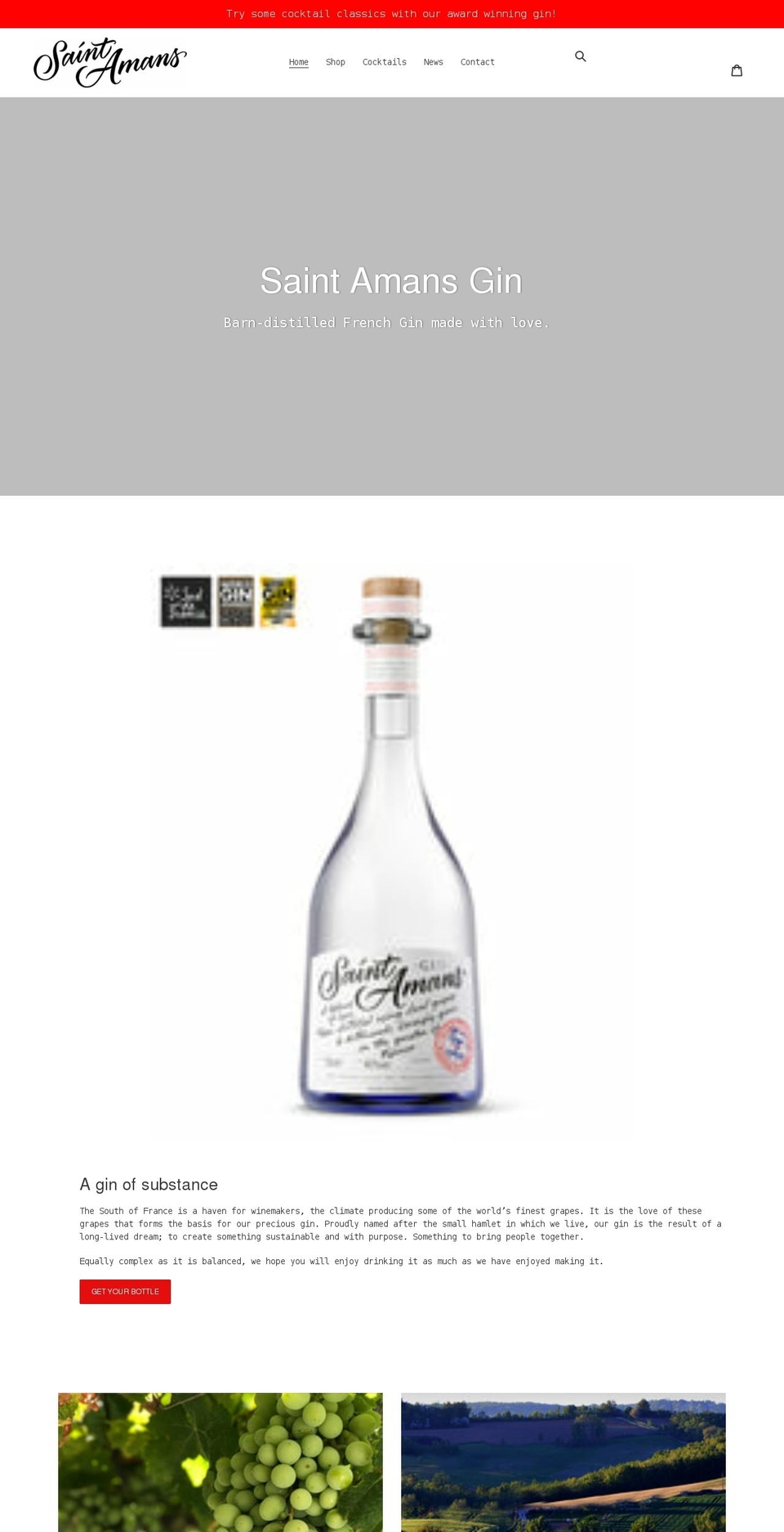 saintamans.com shopify website screenshot