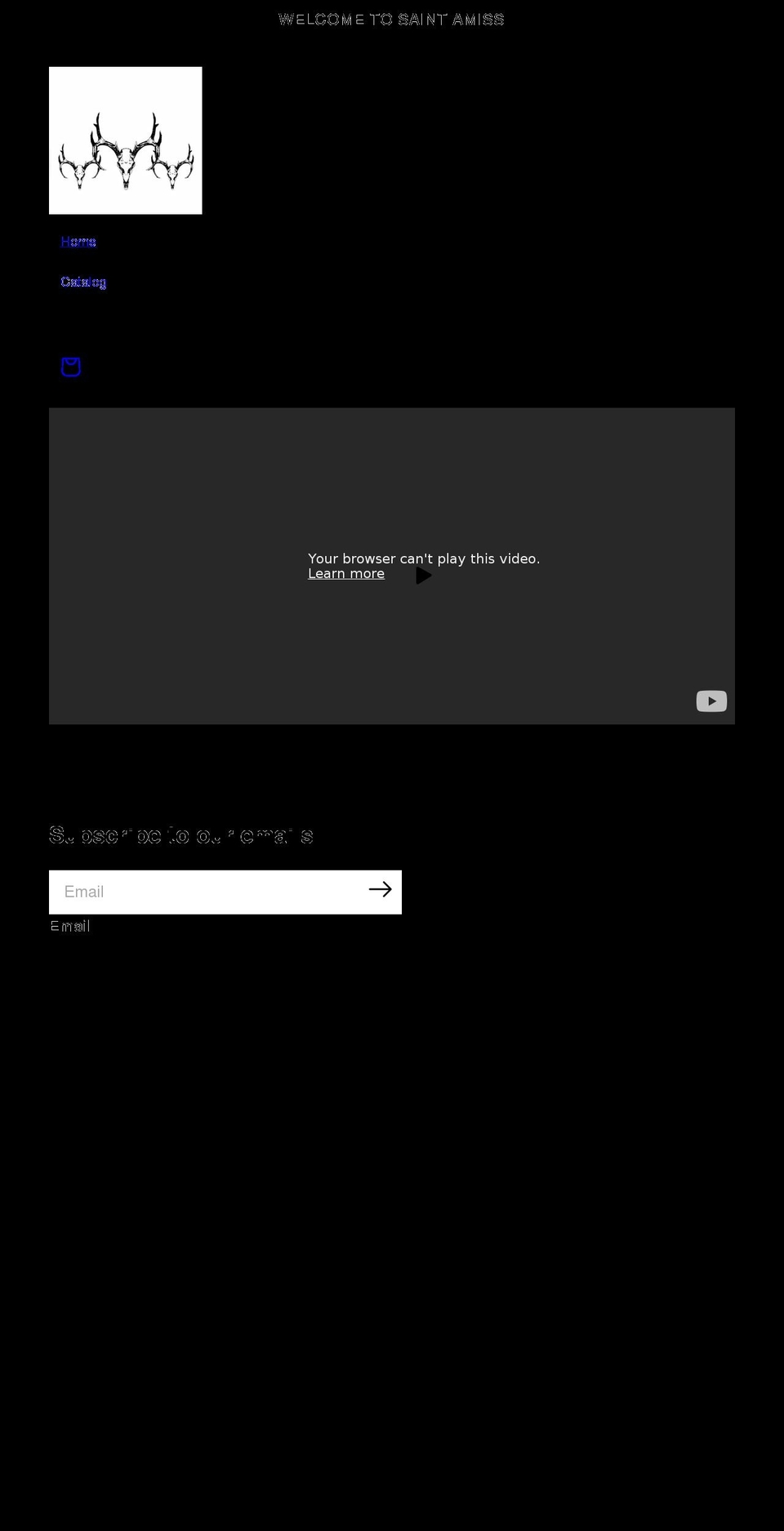 saintamiss.com shopify website screenshot