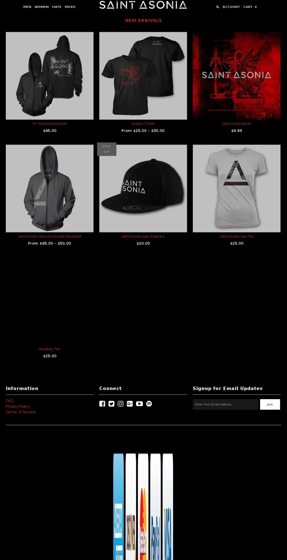 saintasoniashop.com shopify website screenshot