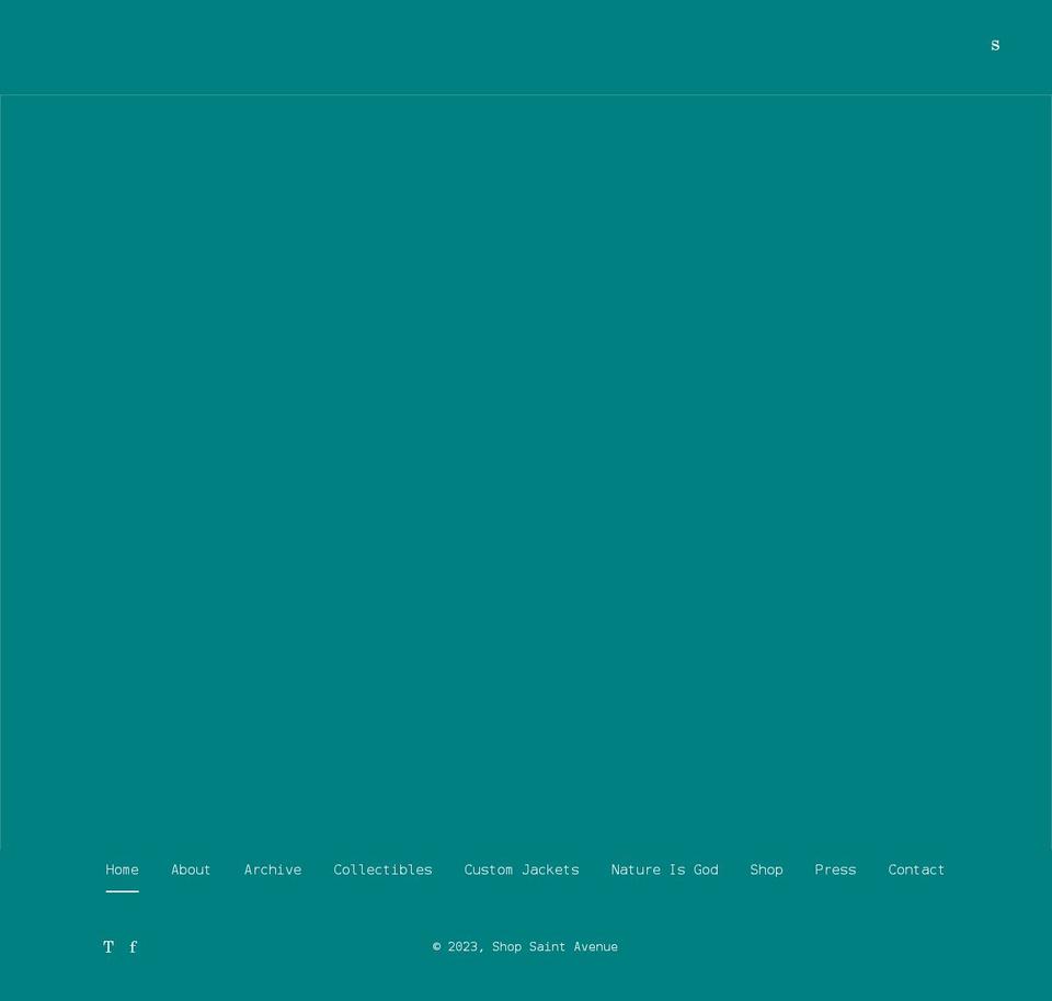 saintavenue.co shopify website screenshot