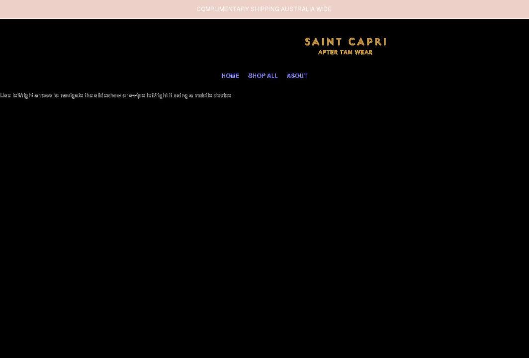 saintcapri.com shopify website screenshot