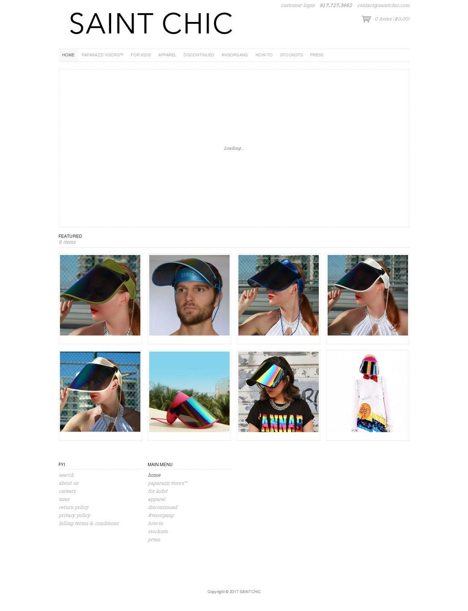 saintchic.com shopify website screenshot