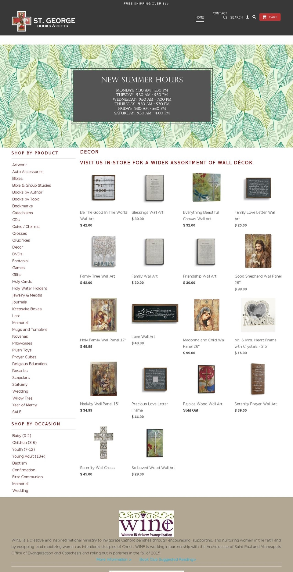 saintgeorgebooks.com — Shopify storefront screenshot