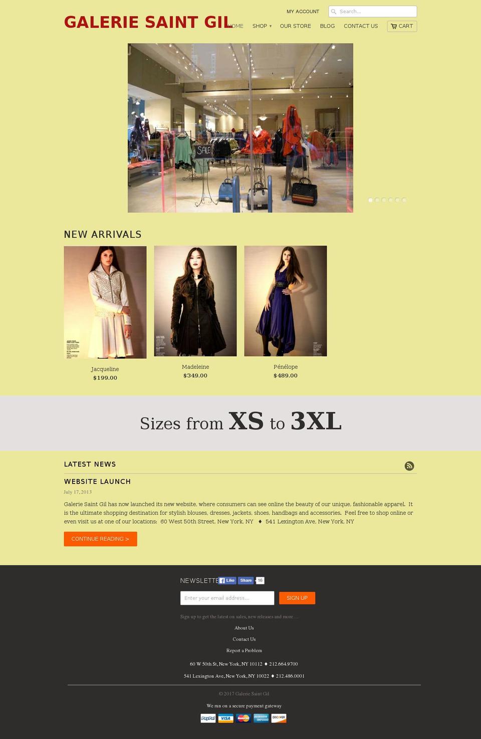 saintgilny.com shopify website screenshot