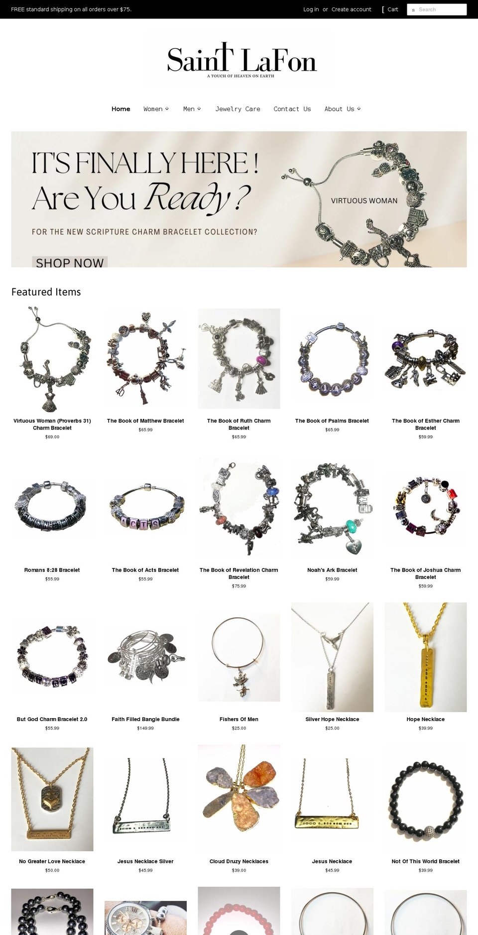 saintlafon.myshopify.com shopify website screenshot
