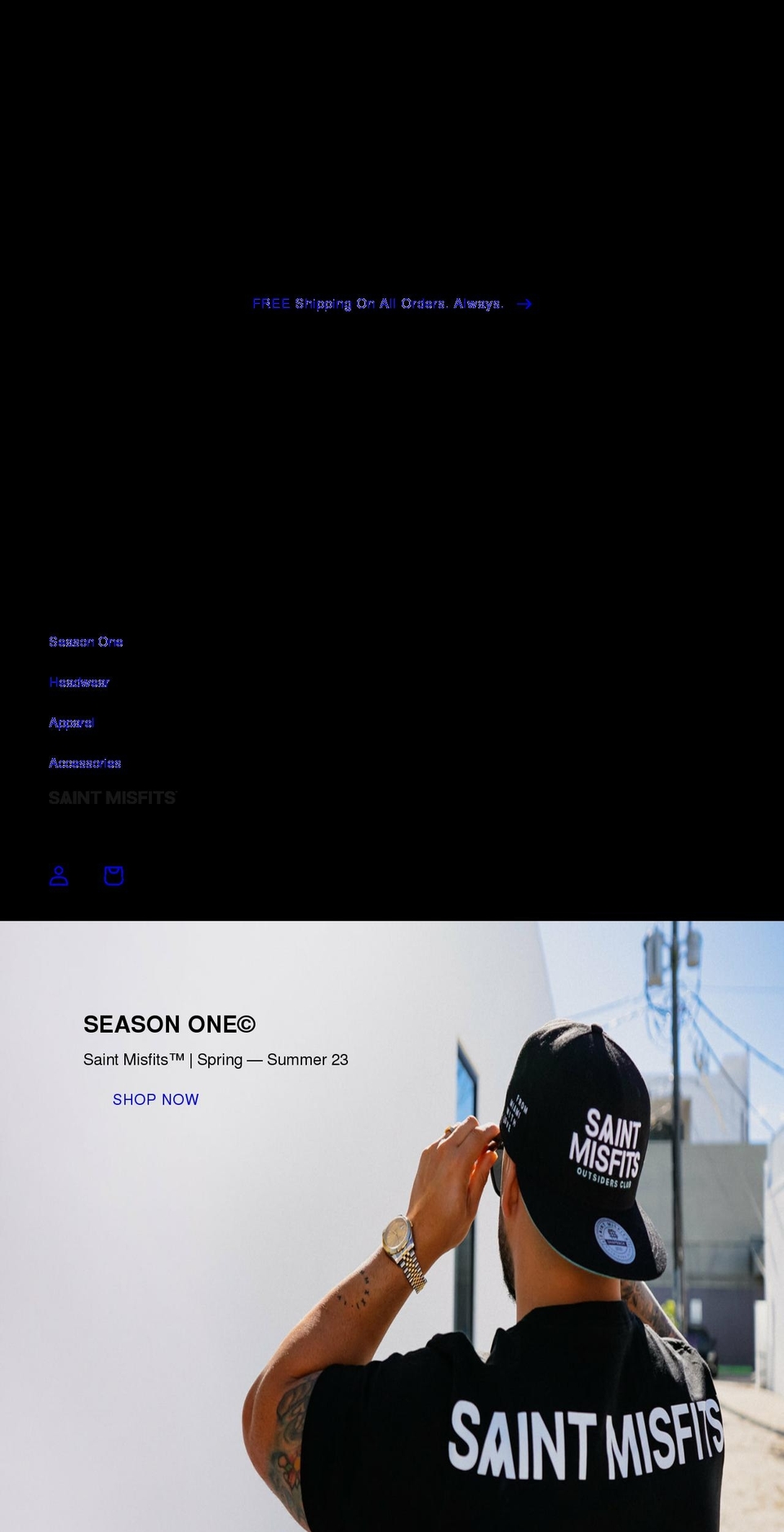 saintmisfits.com shopify website screenshot