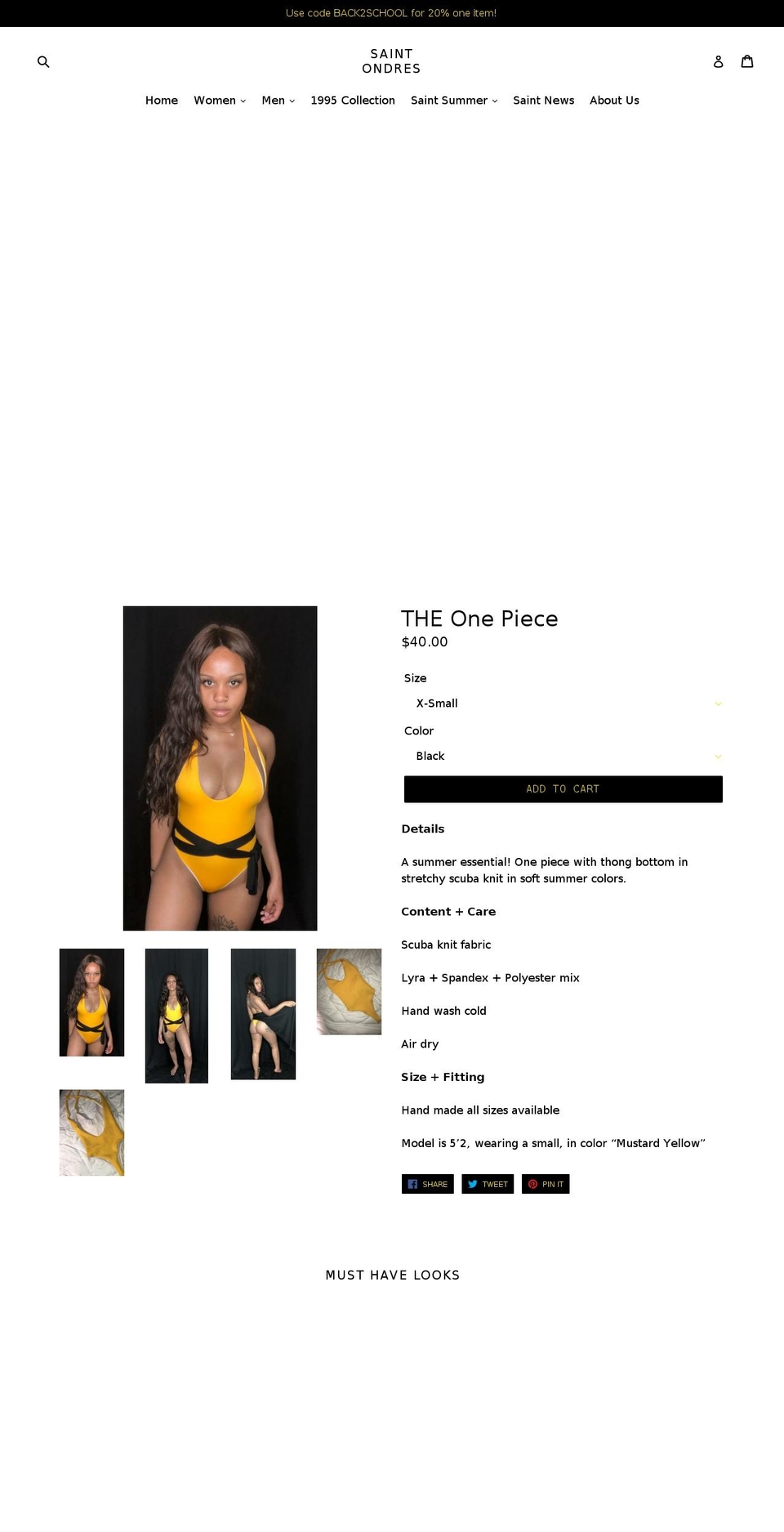 saintondres.com — Shopify storefront screenshot