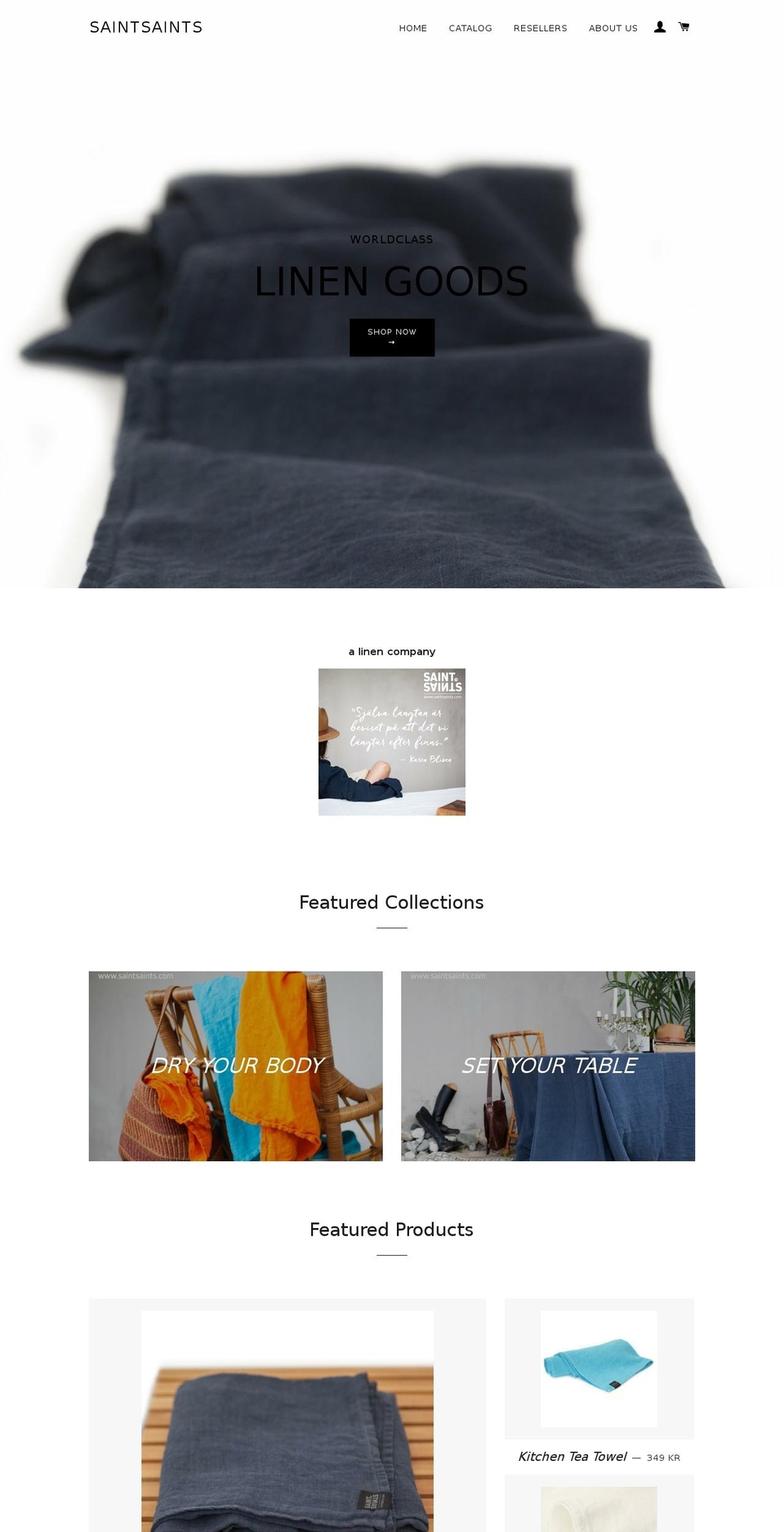 saintsaints.com shopify website screenshot