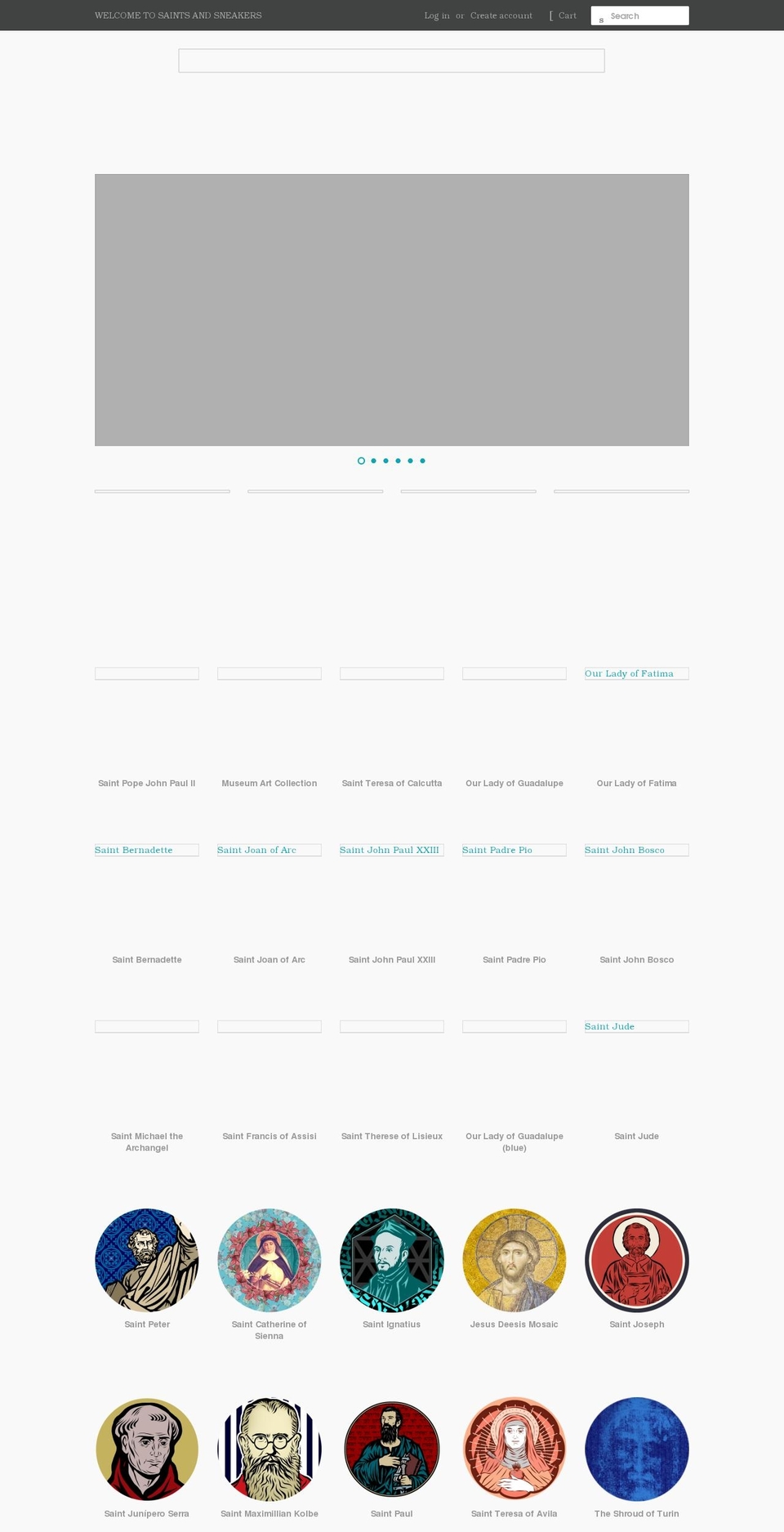 saintsandsneakers.com shopify website screenshot
