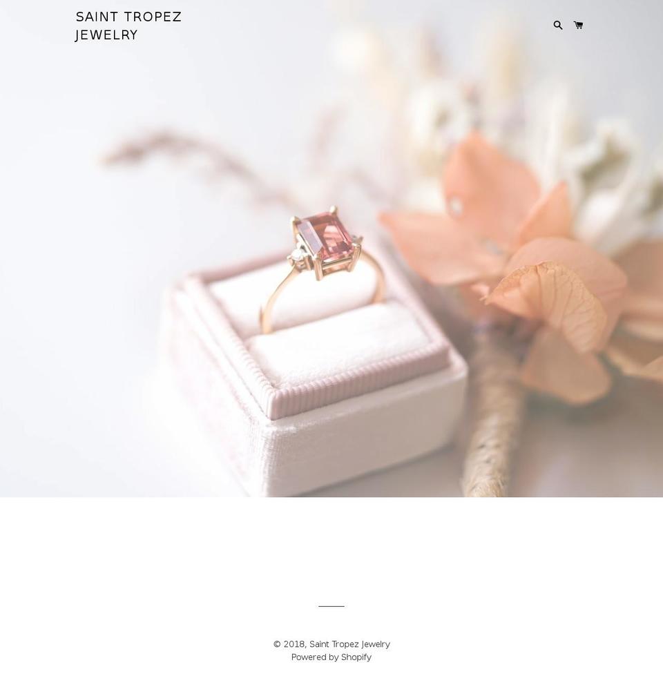 sainttropezjewelry.com — Shopify storefront screenshot