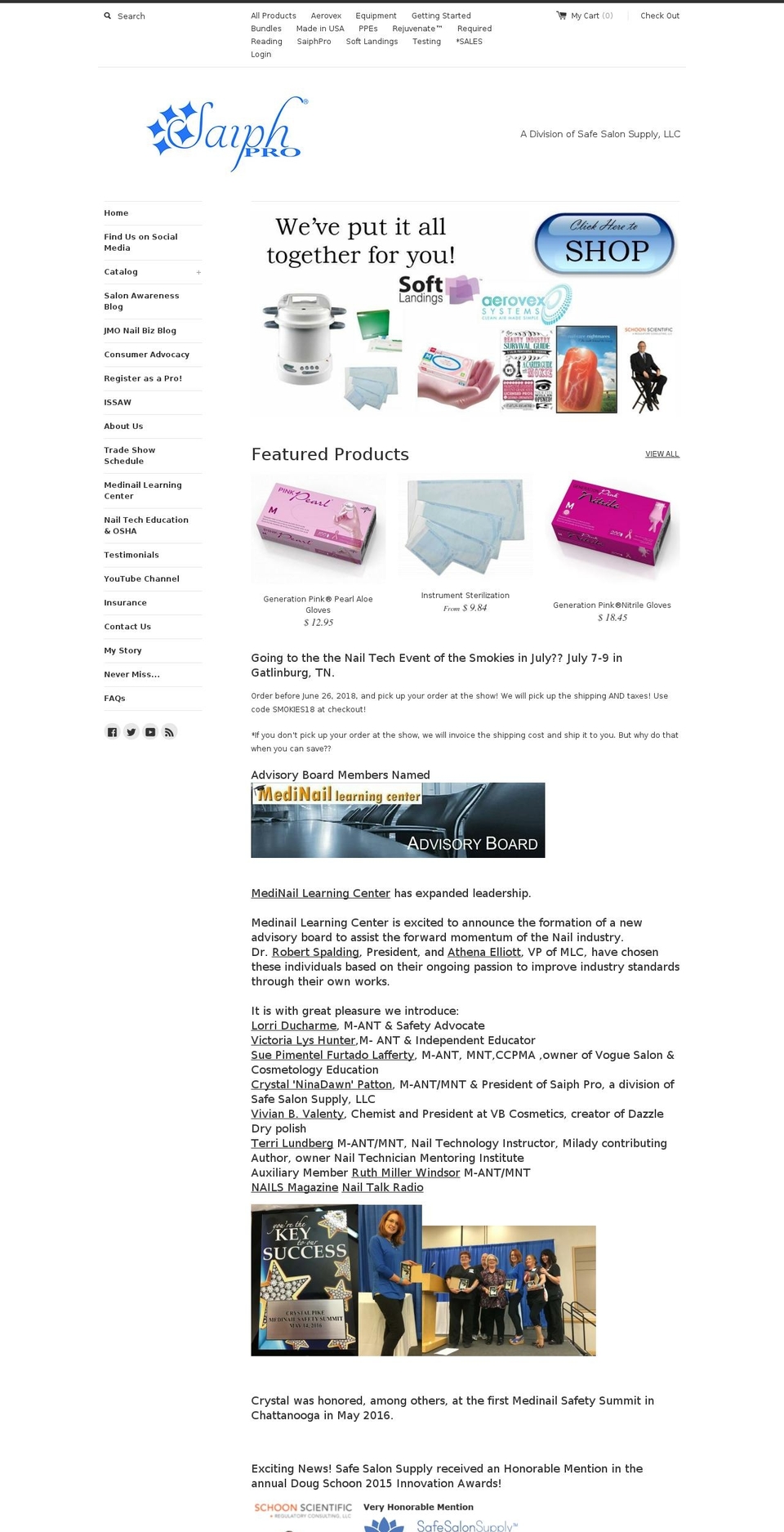 saiphpro.com shopify website screenshot