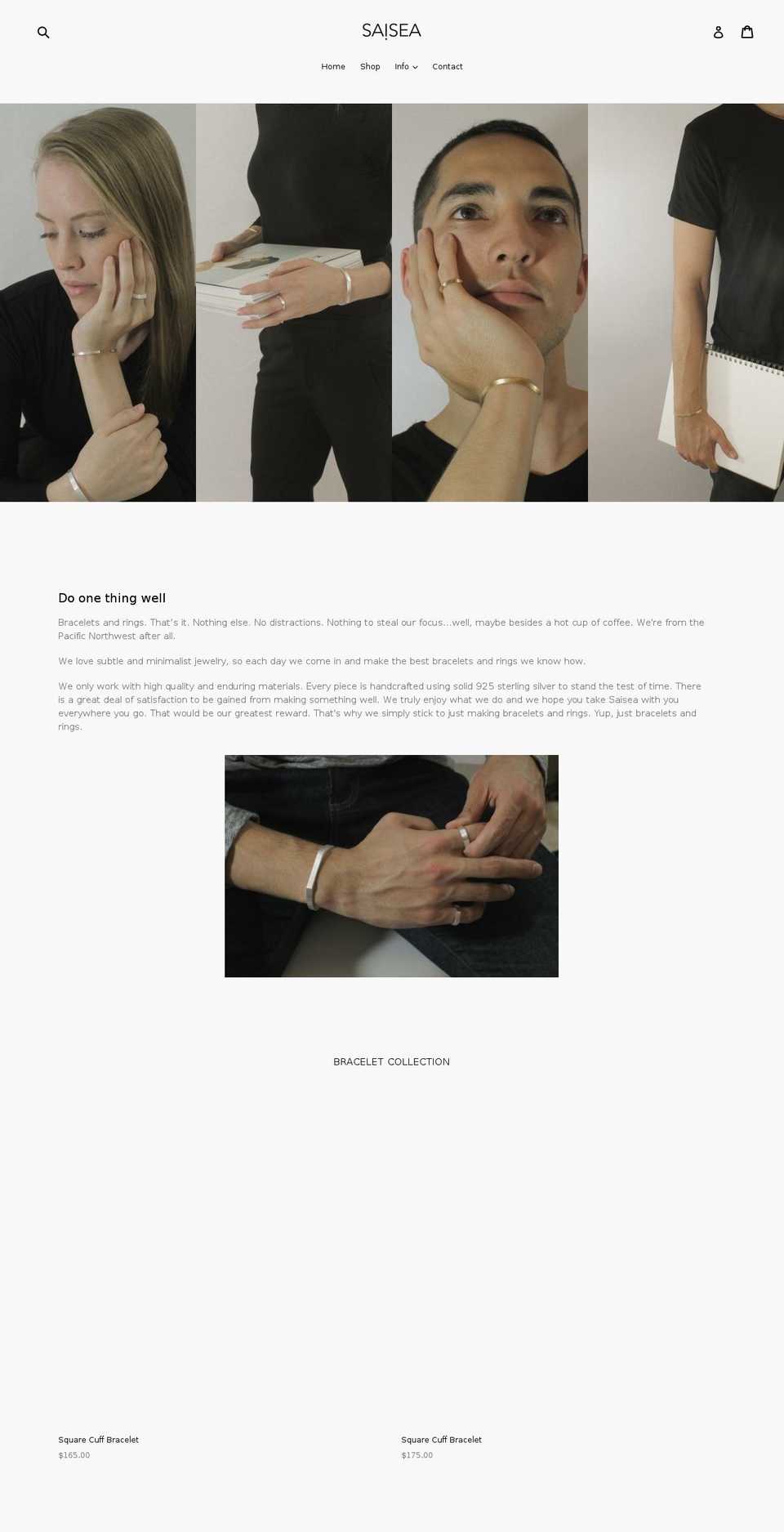 saisea.com shopify website screenshot