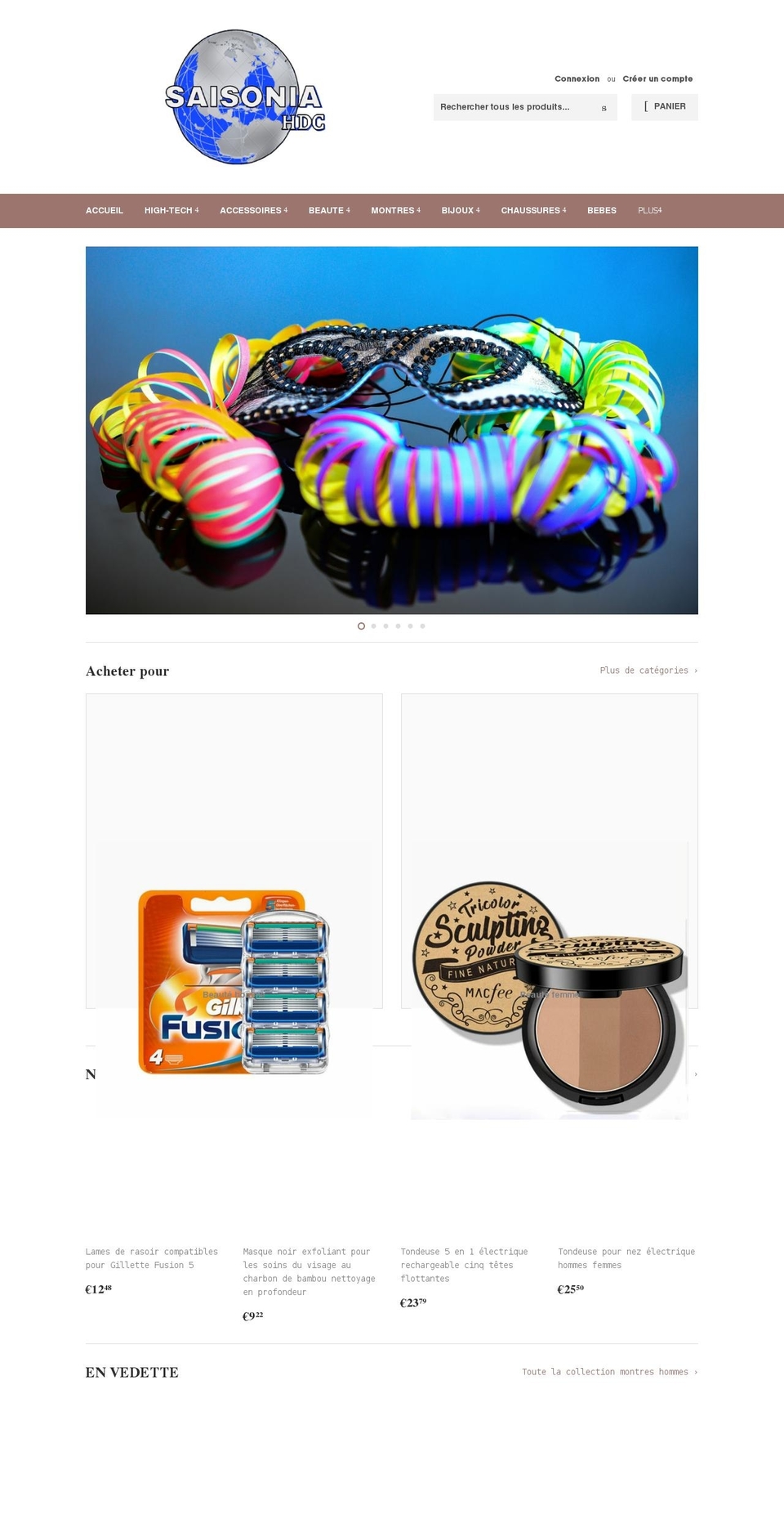 saisonia.net shopify website screenshot