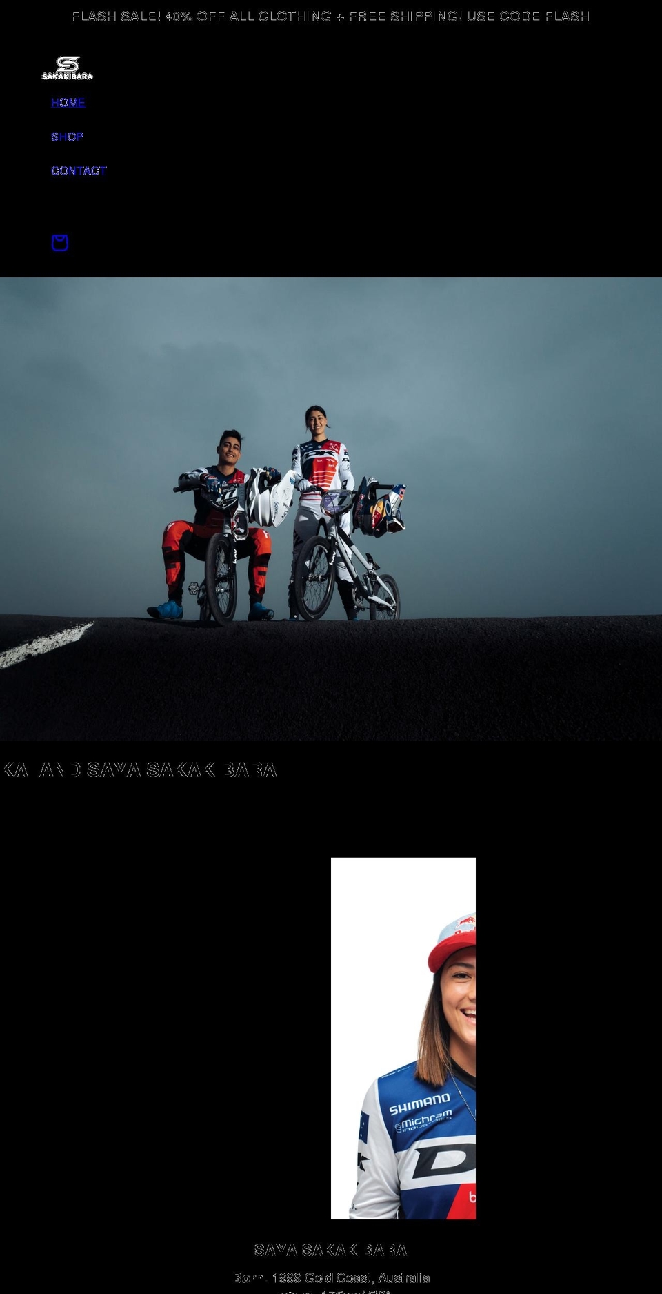 sakakibarabmx.com shopify website screenshot