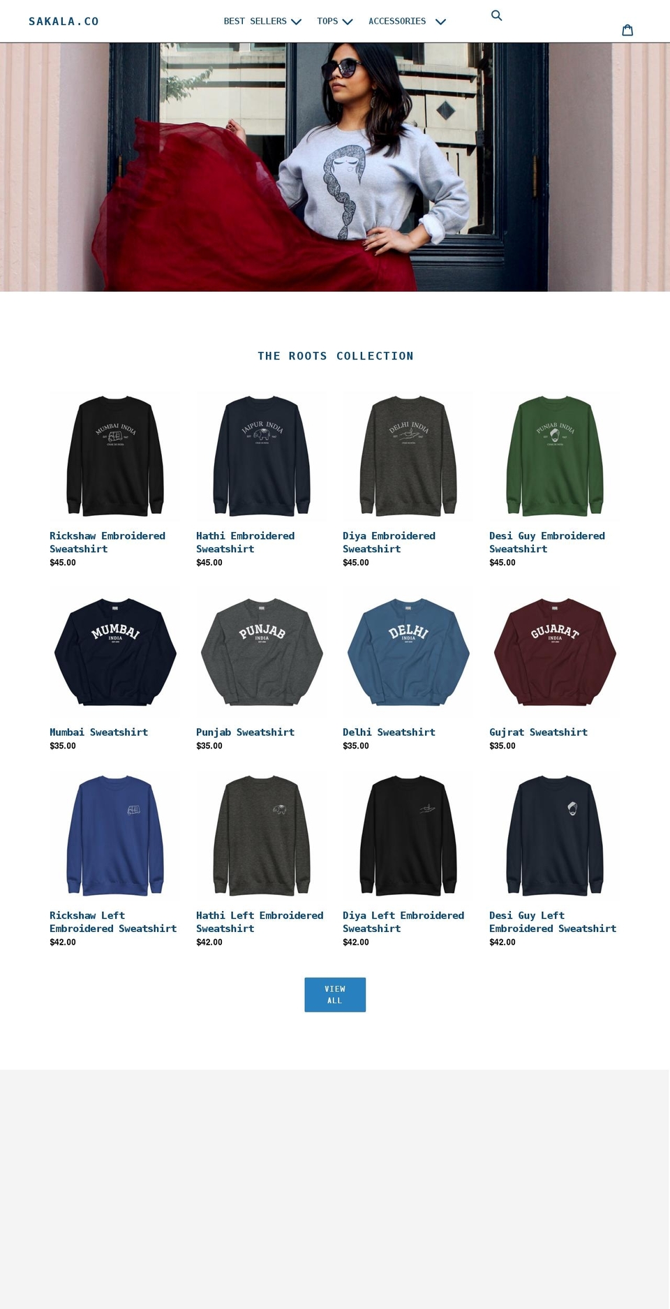 sakala.co shopify website screenshot