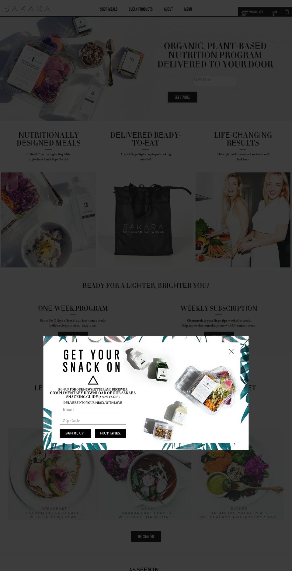 sakara.com shopify website screenshot