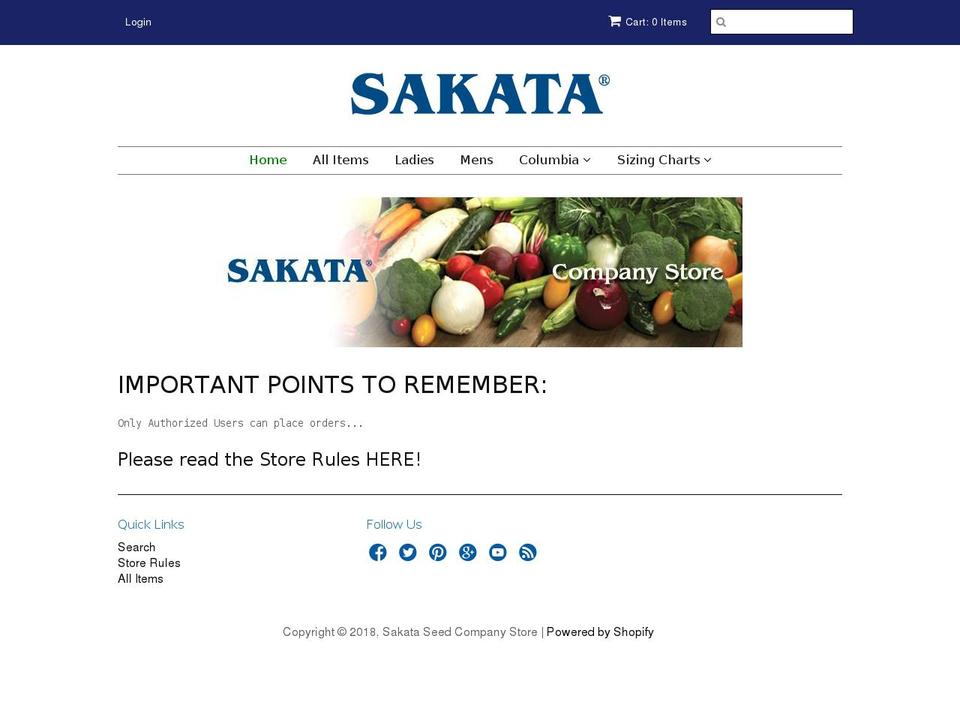 sakatastore.com — Shopify storefront screenshot