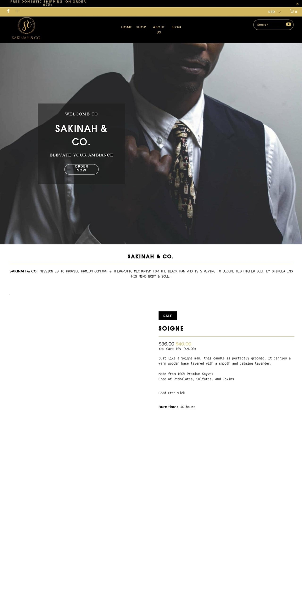 sakinahco.com shopify website screenshot