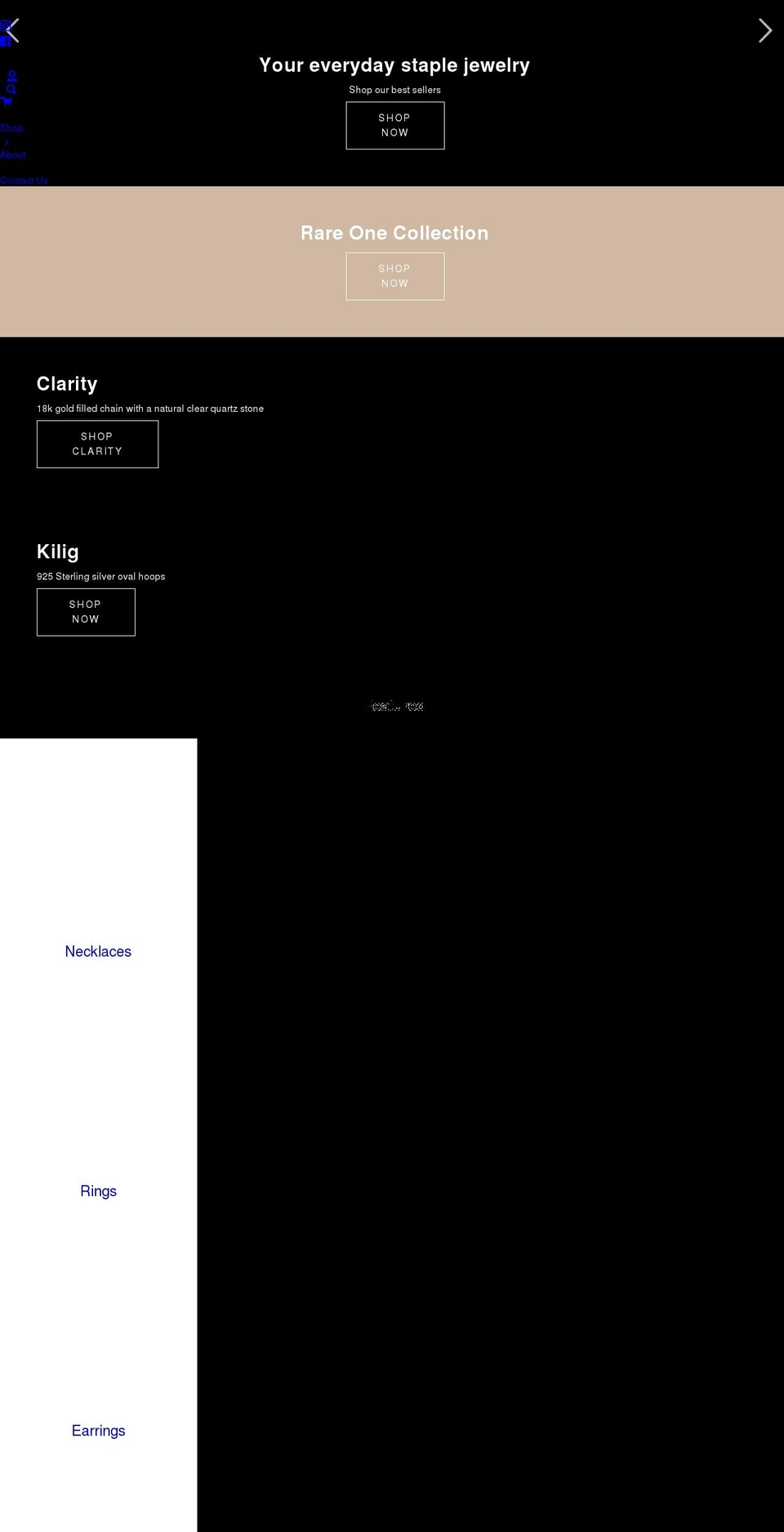 sakinjewelry.com shopify website screenshot