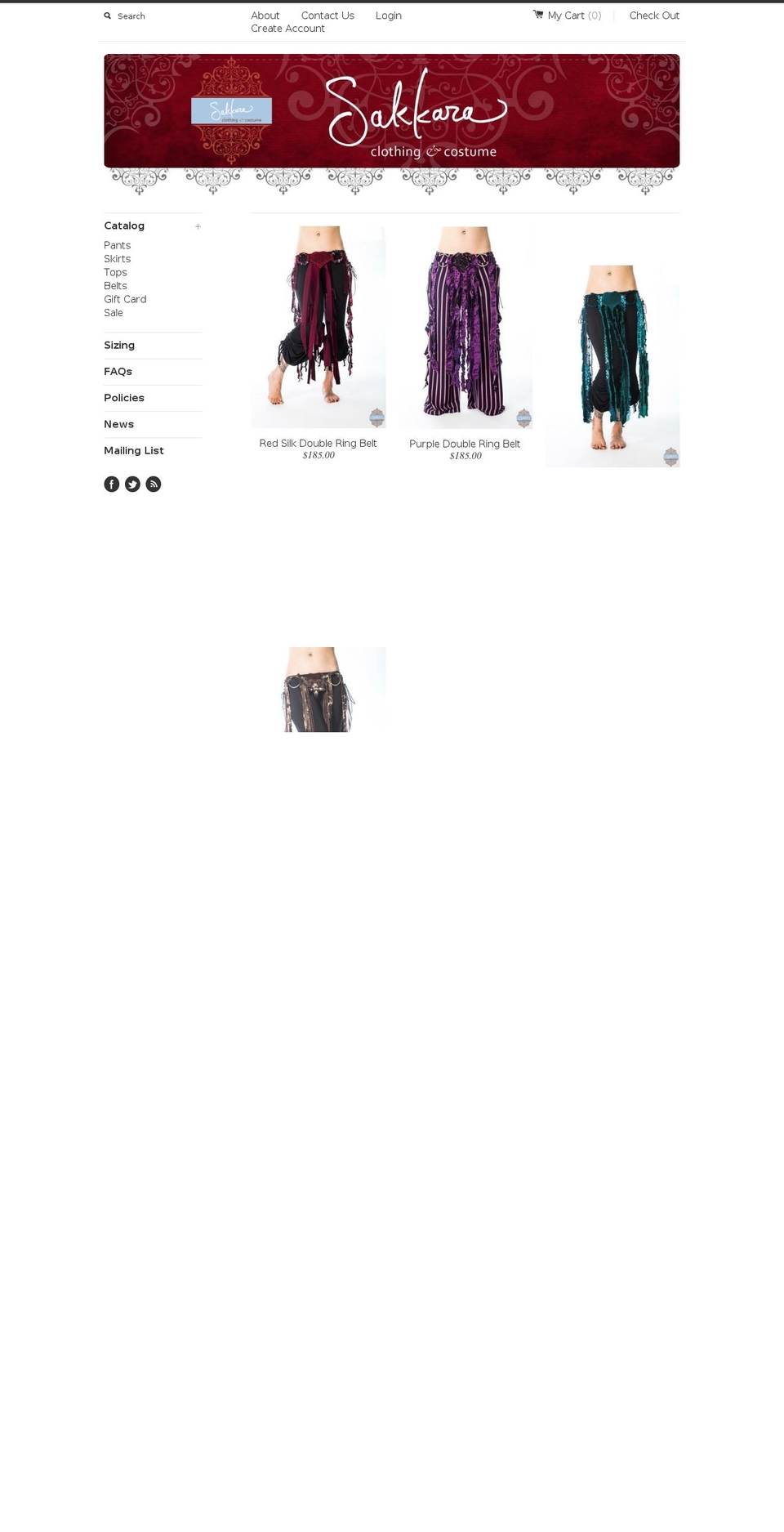 sakkaraclothing.com shopify website screenshot