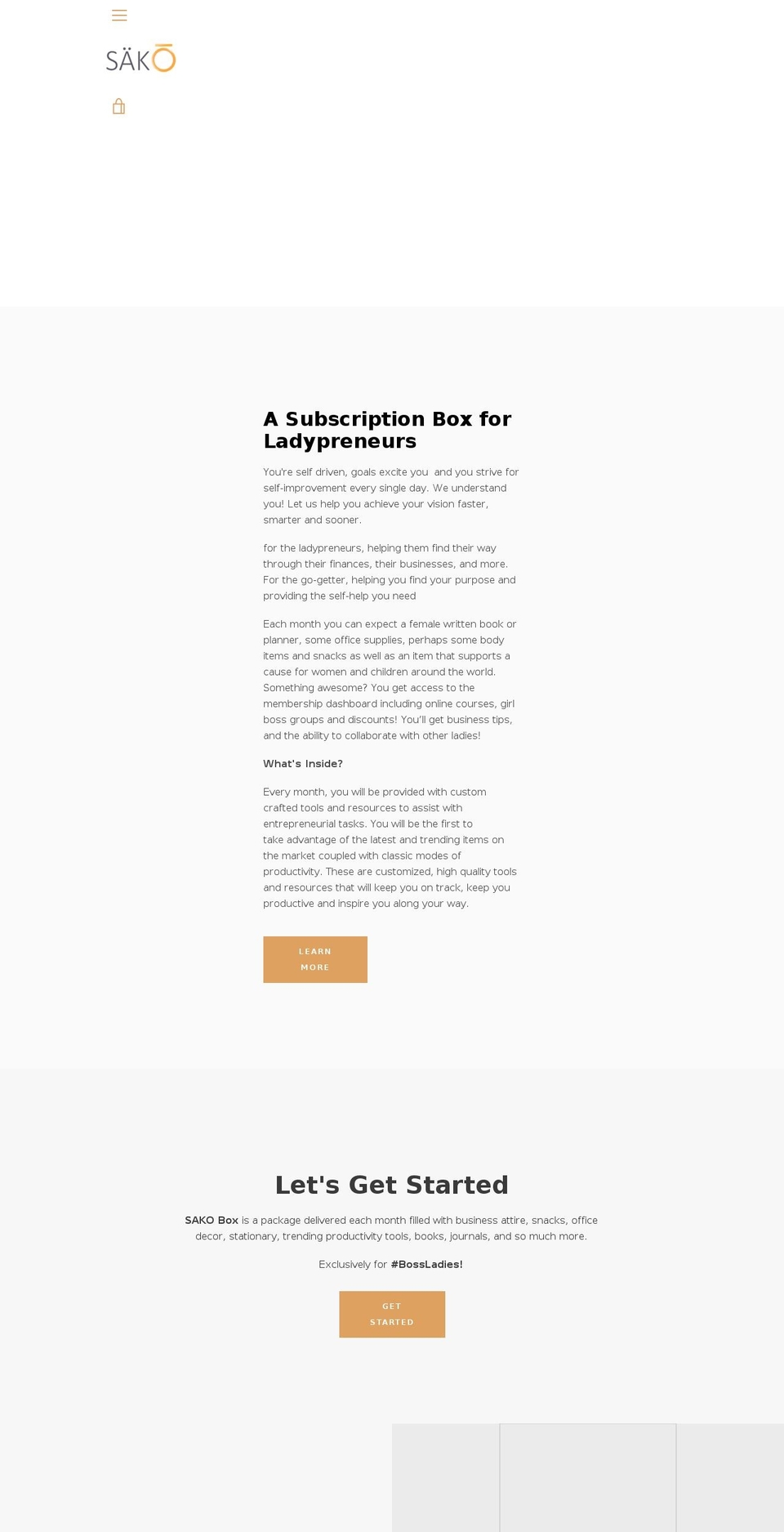 sakobox.com — Shopify storefront screenshot