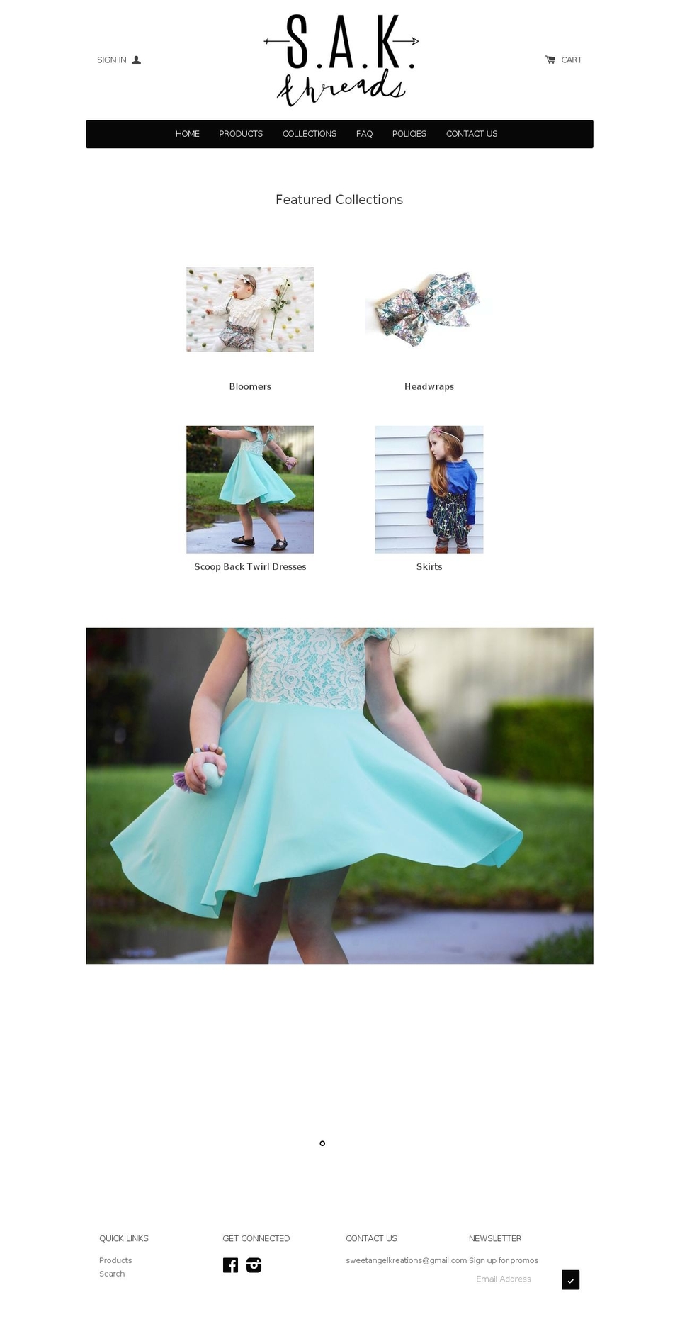 sakthreads.com shopify website screenshot