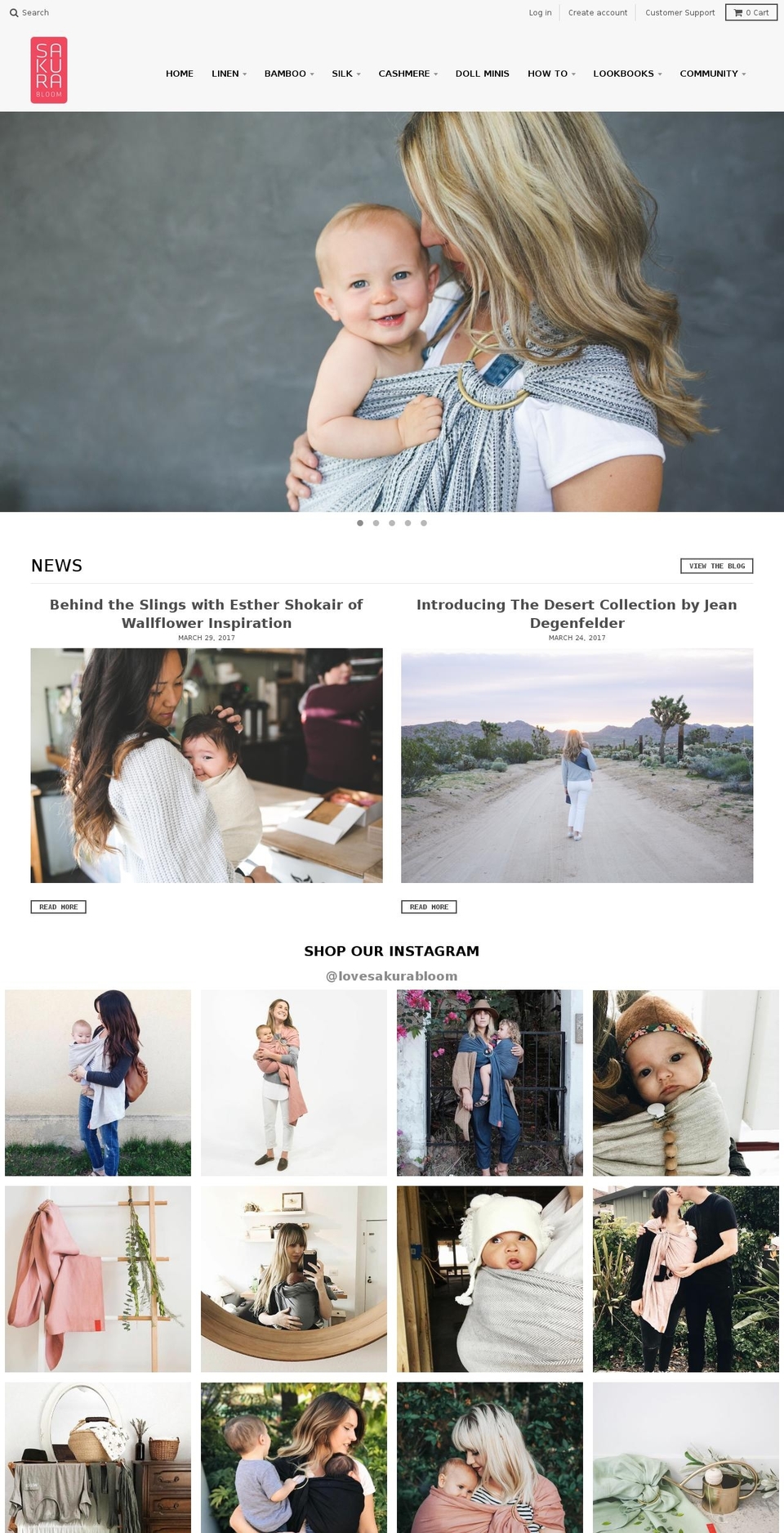 sakurabloom.com shopify website screenshot