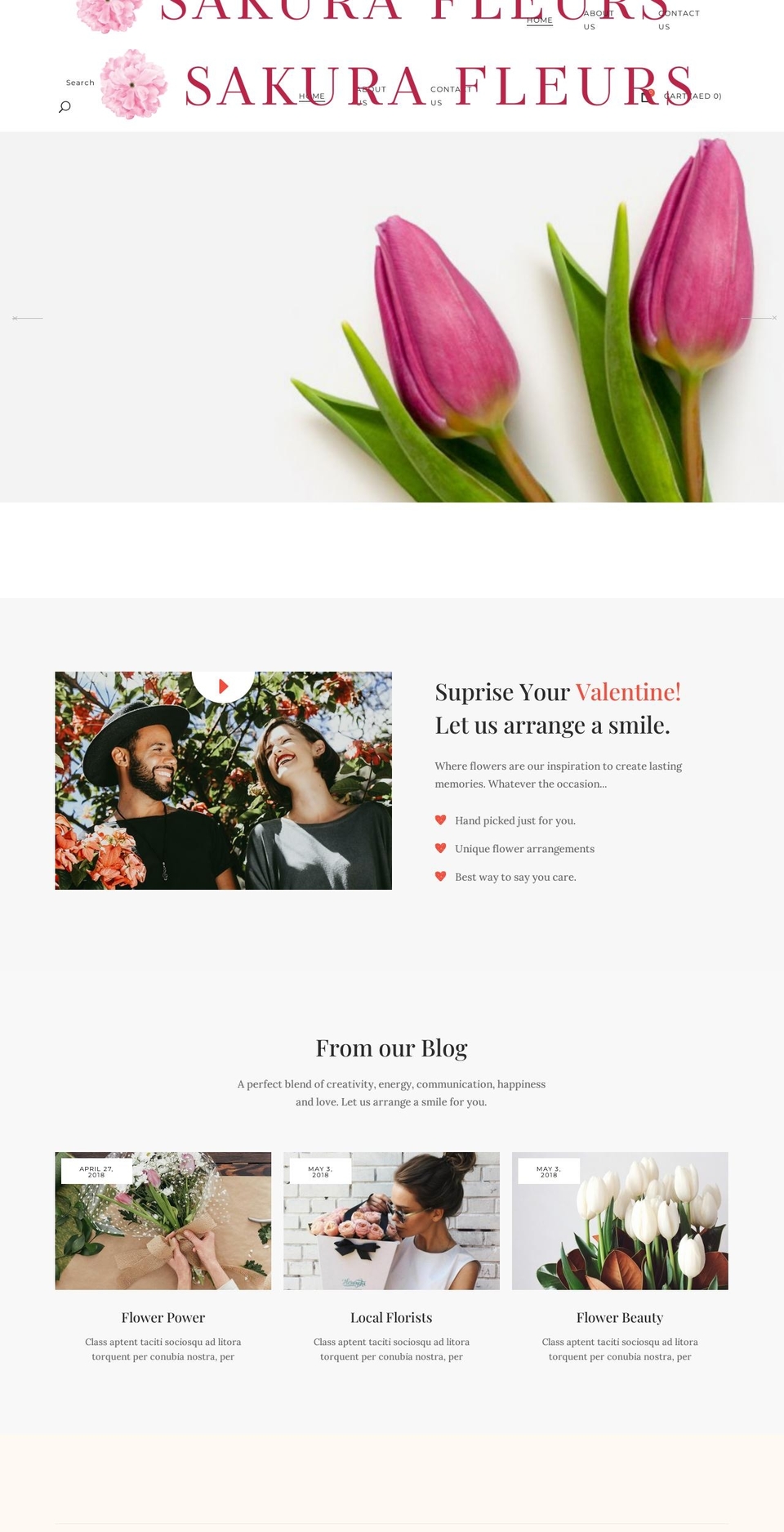 sakurafleurs.com — Shopify storefront screenshot