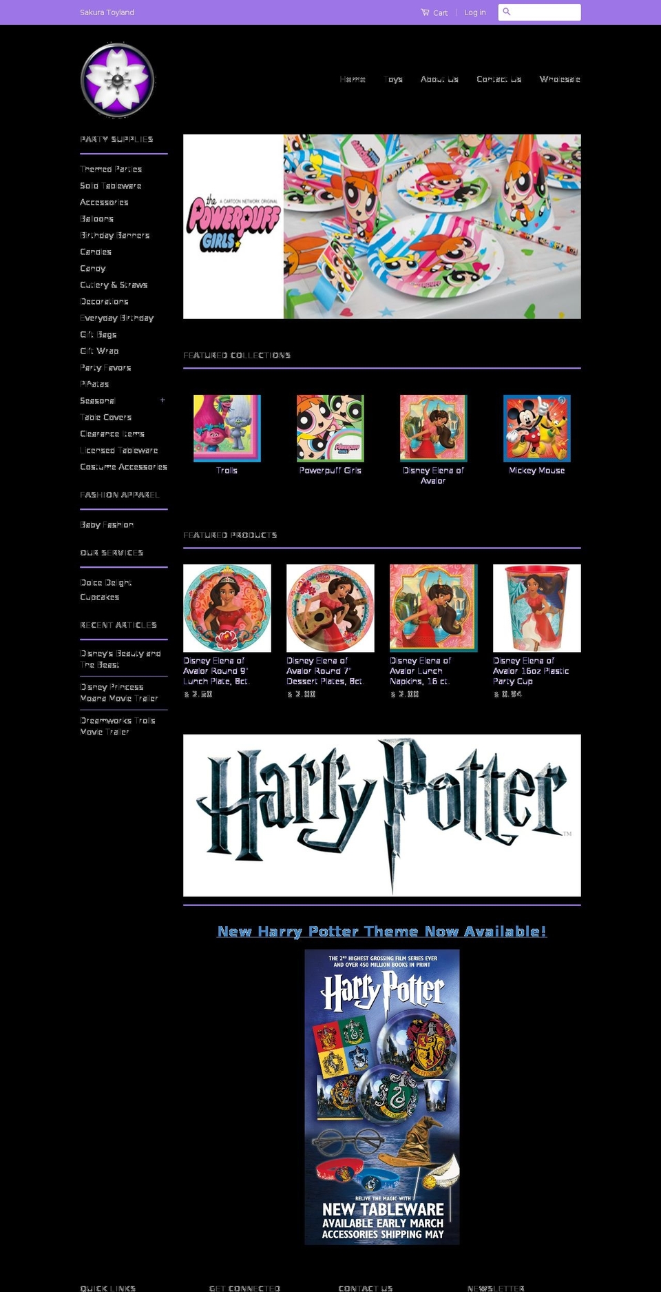 sakuratoyland.com shopify website screenshot