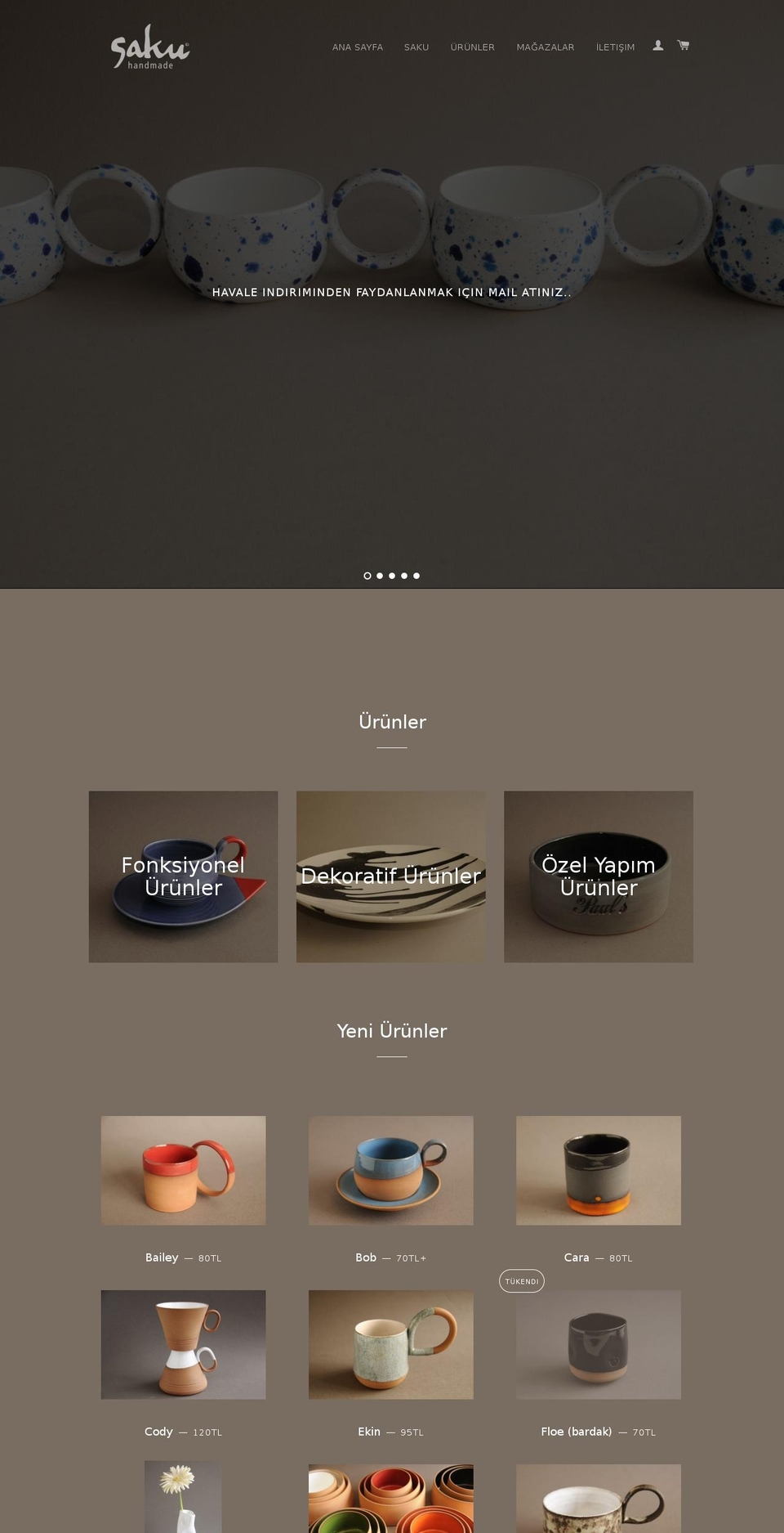 sakuseramik.com shopify website screenshot