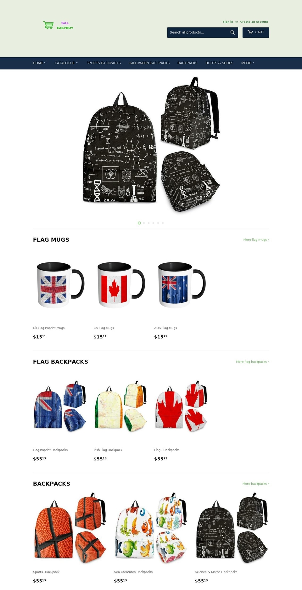 sal-easybuy.com — Shopify storefront screenshot