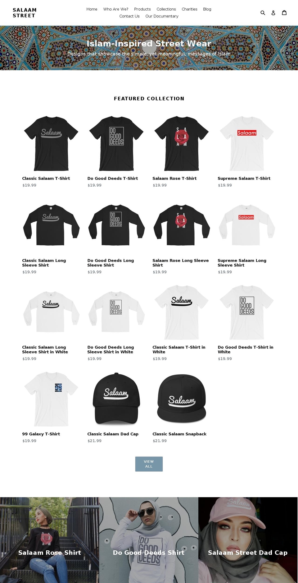 salaamstreet.com — Shopify storefront screenshot