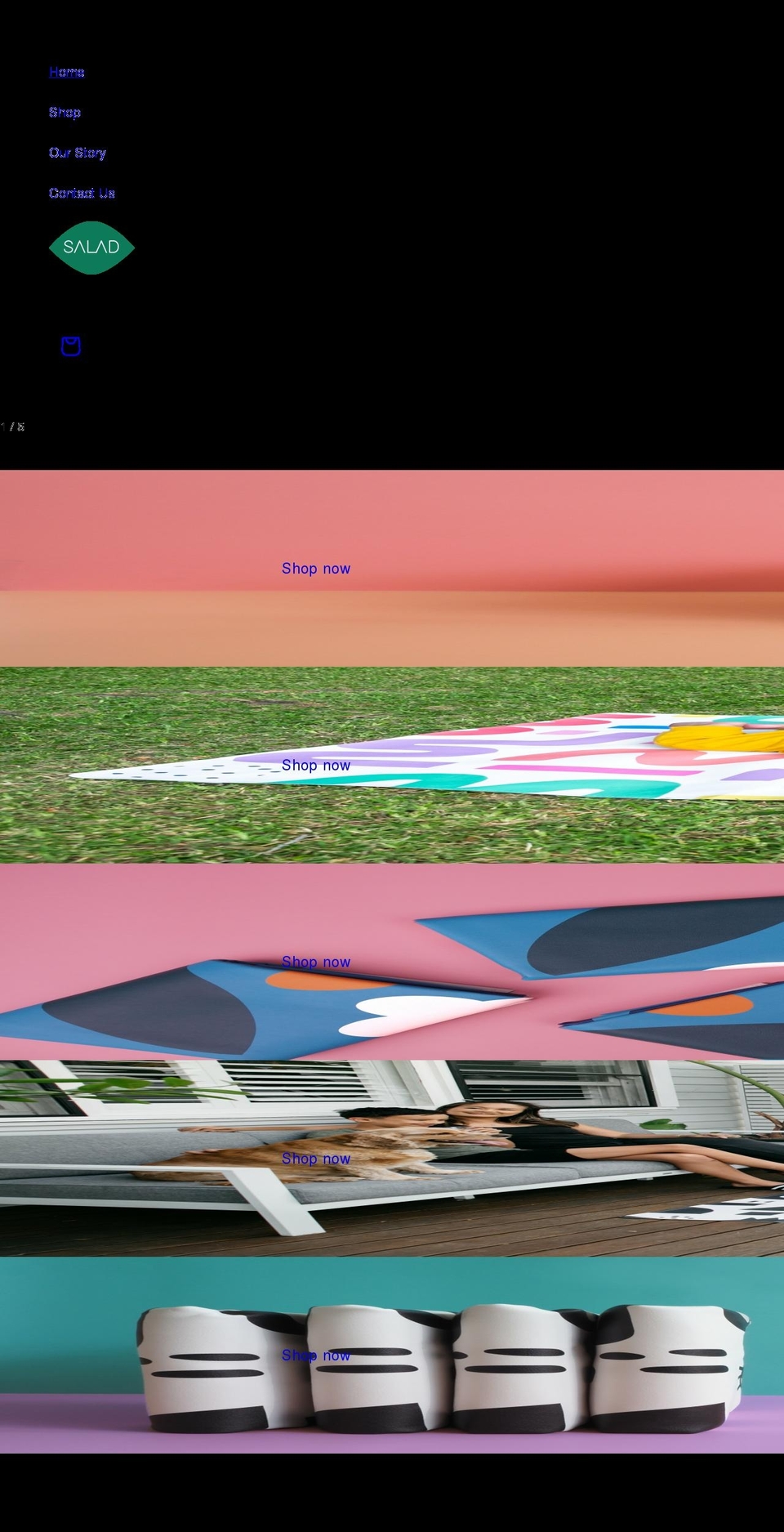 saladaustralia.com shopify website screenshot