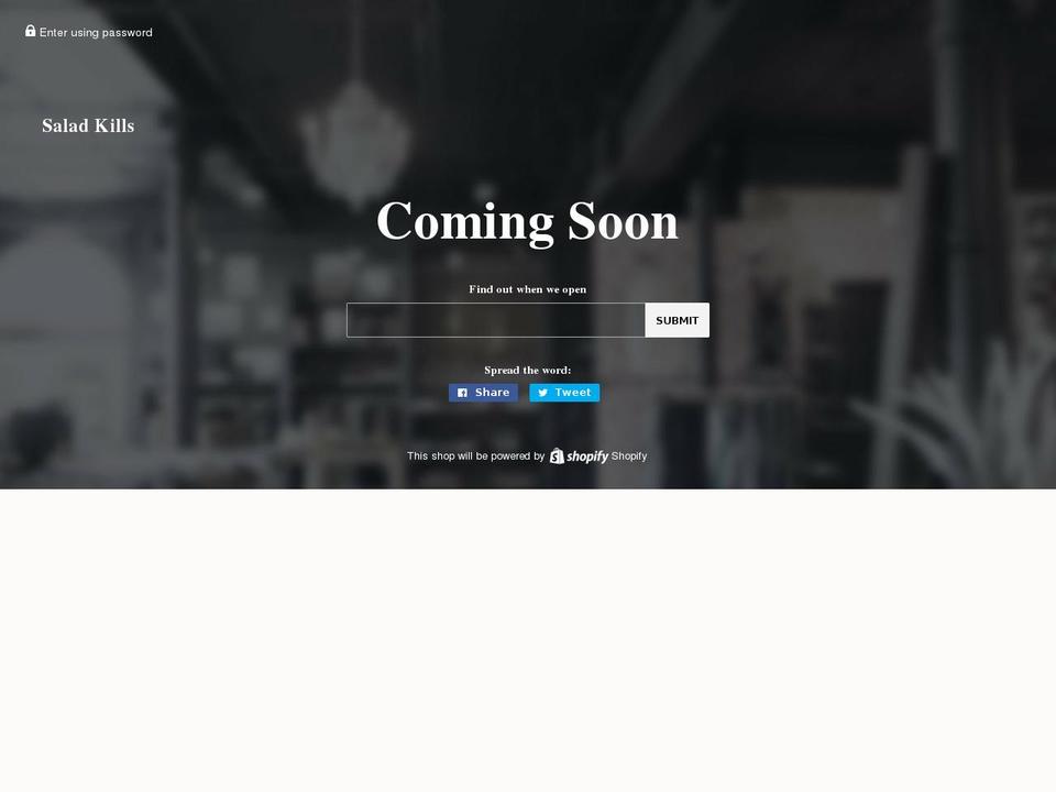 saladkills.com — Shopify storefront screenshot