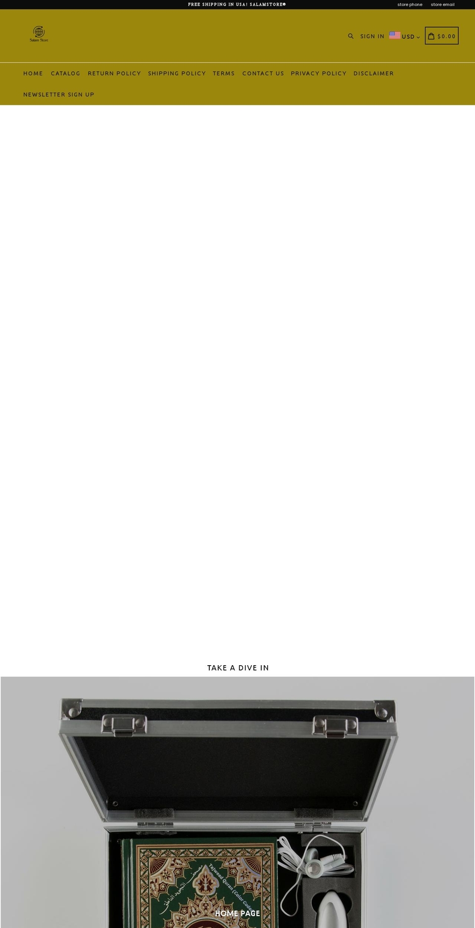 salamstore.org shopify website screenshot