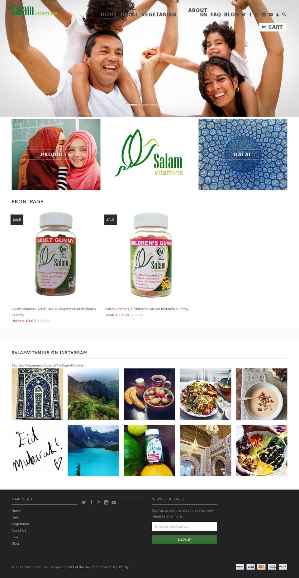 salamvitamins.com shopify website screenshot