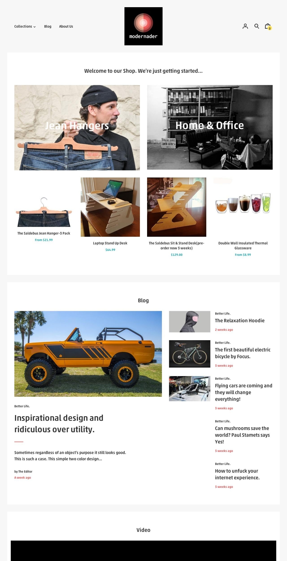 Editorial Shopify theme site example saldebus.com