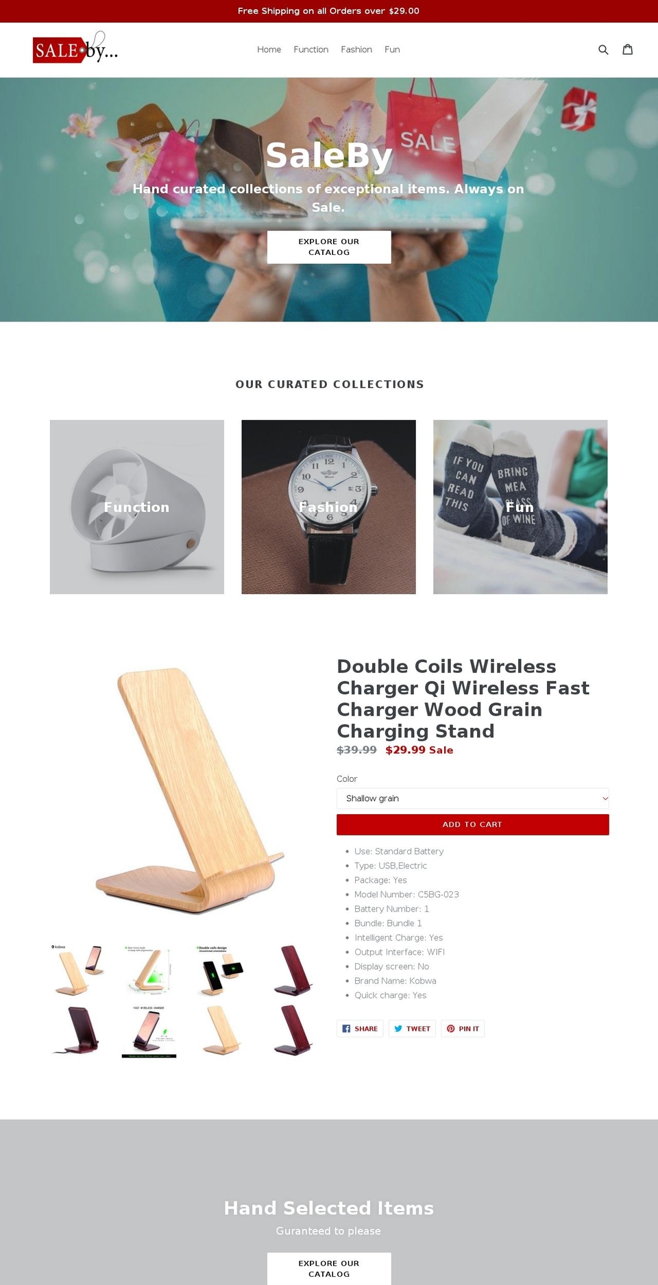 saleby.com — Shopify storefront screenshot