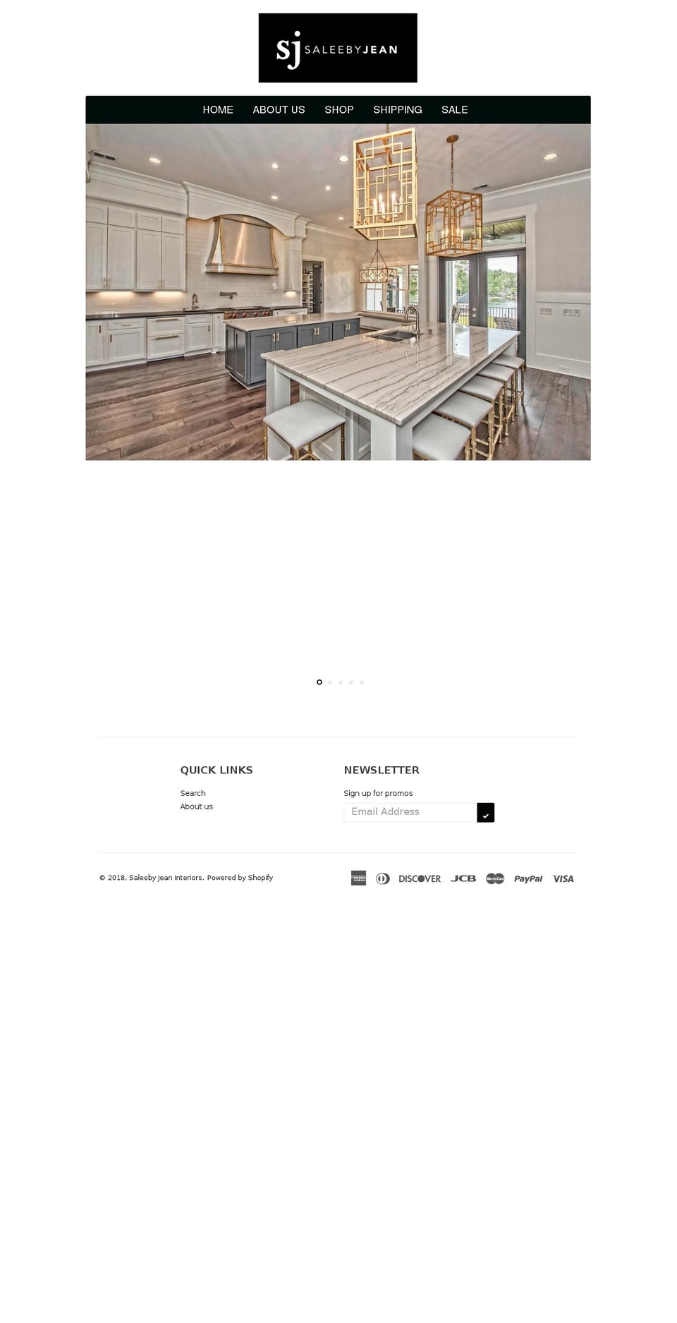 saleebyjean.com shopify website screenshot